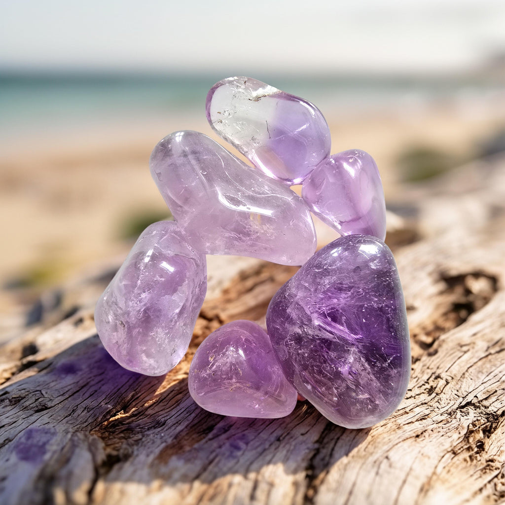 Pierre Roulée Améthyste Qualité Extra | Apaisement & Spiritualité