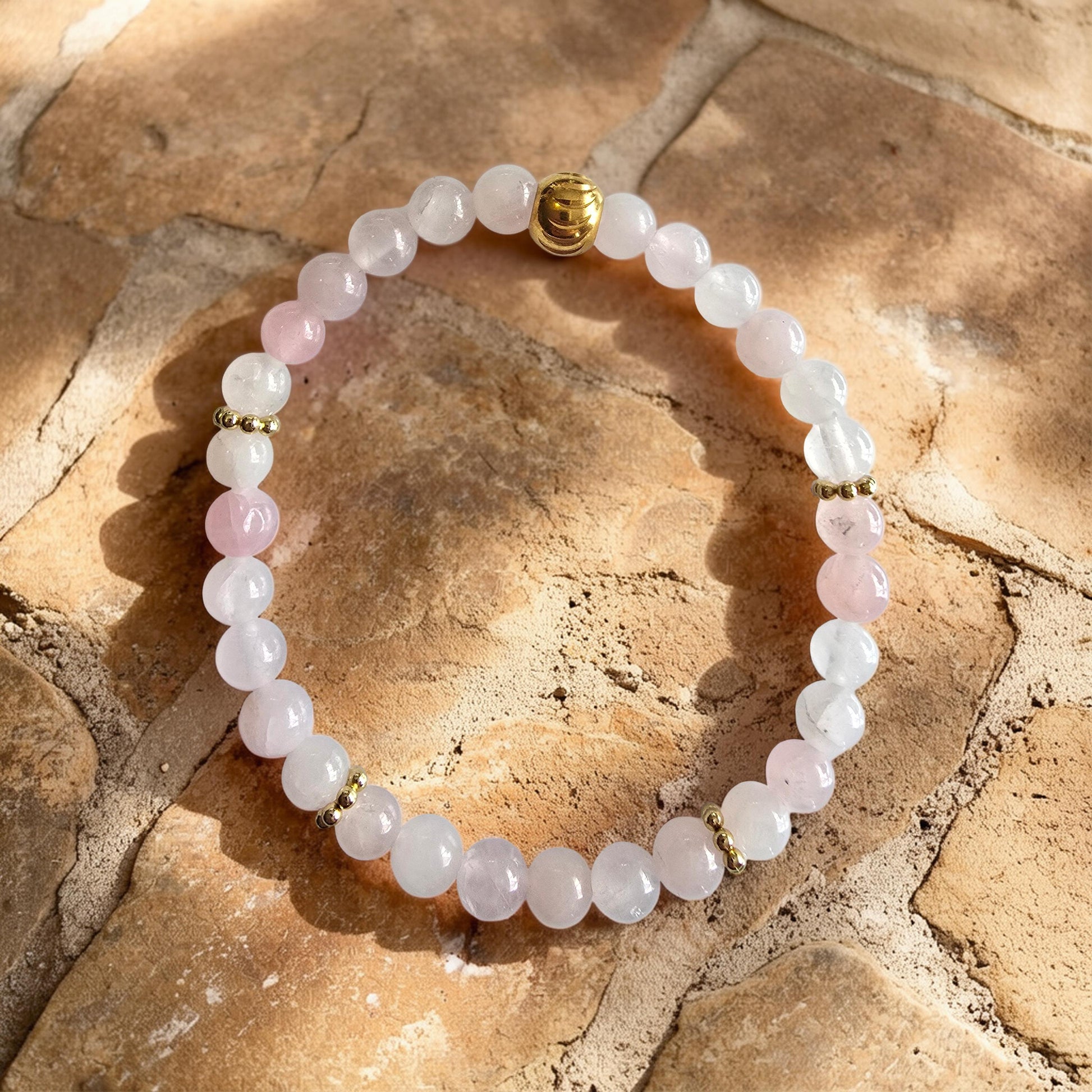 Bracelet Quartz Rose - Amour Inconditionnel & Douceur du Cœur