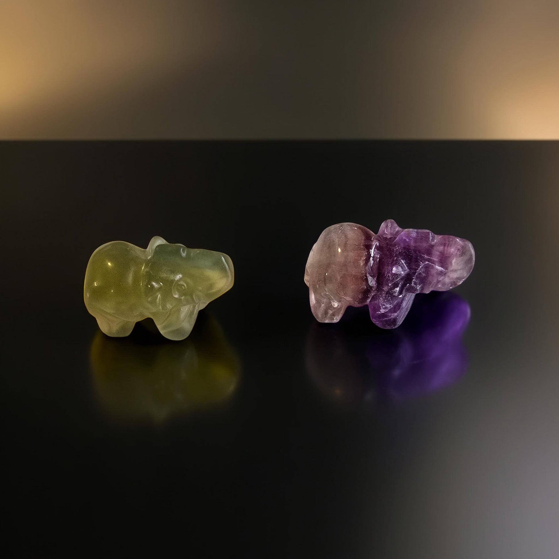 Éléphant Pierre Naturelle 40mm - Qualité Extra - Pierre Scultée