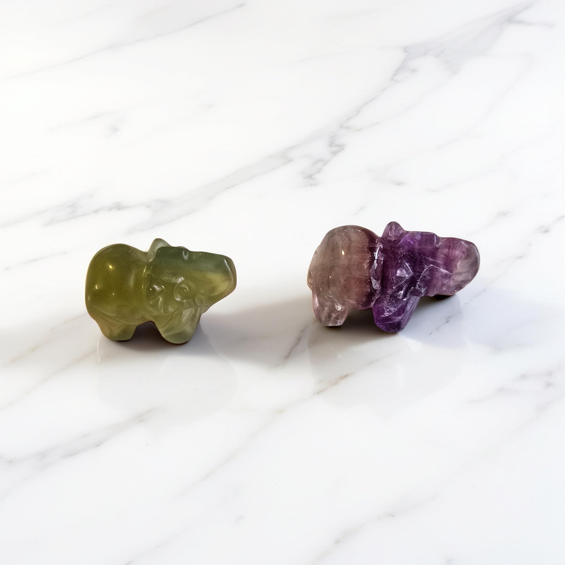 Éléphant Pierre Naturelle 40mm - Qualité Extra - Pierre Scultée