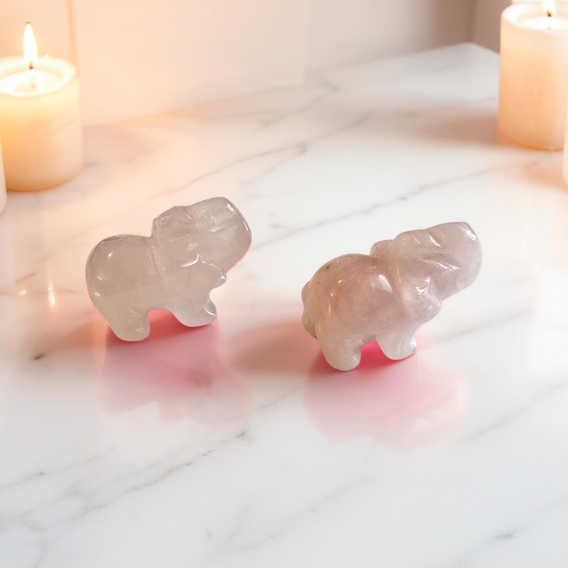 Éléphant Pierre Naturelle 40mm - Qualité Extra - Pierre Scultée