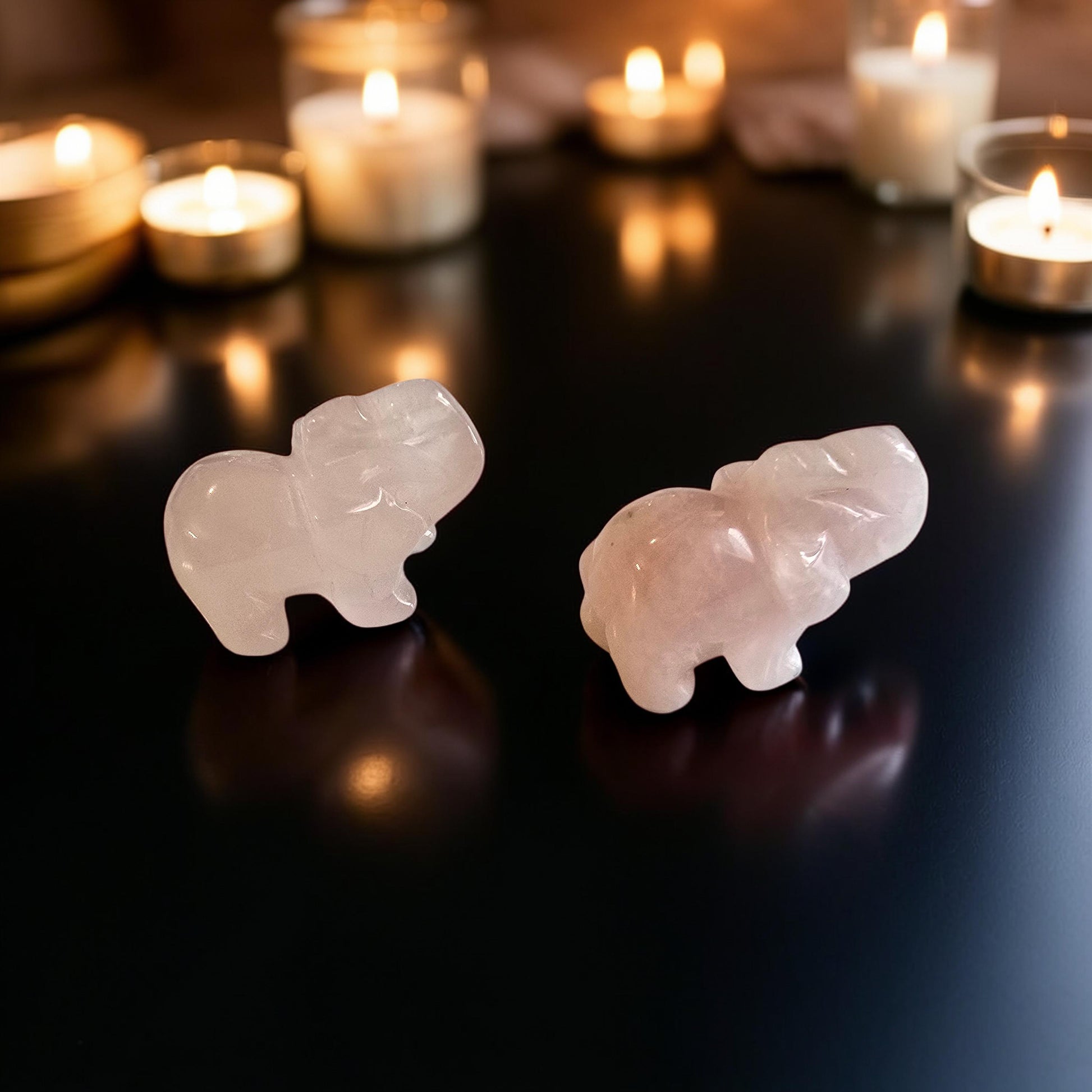 Éléphant Pierre Naturelle 40mm - Qualité Extra - Pierre Scultée