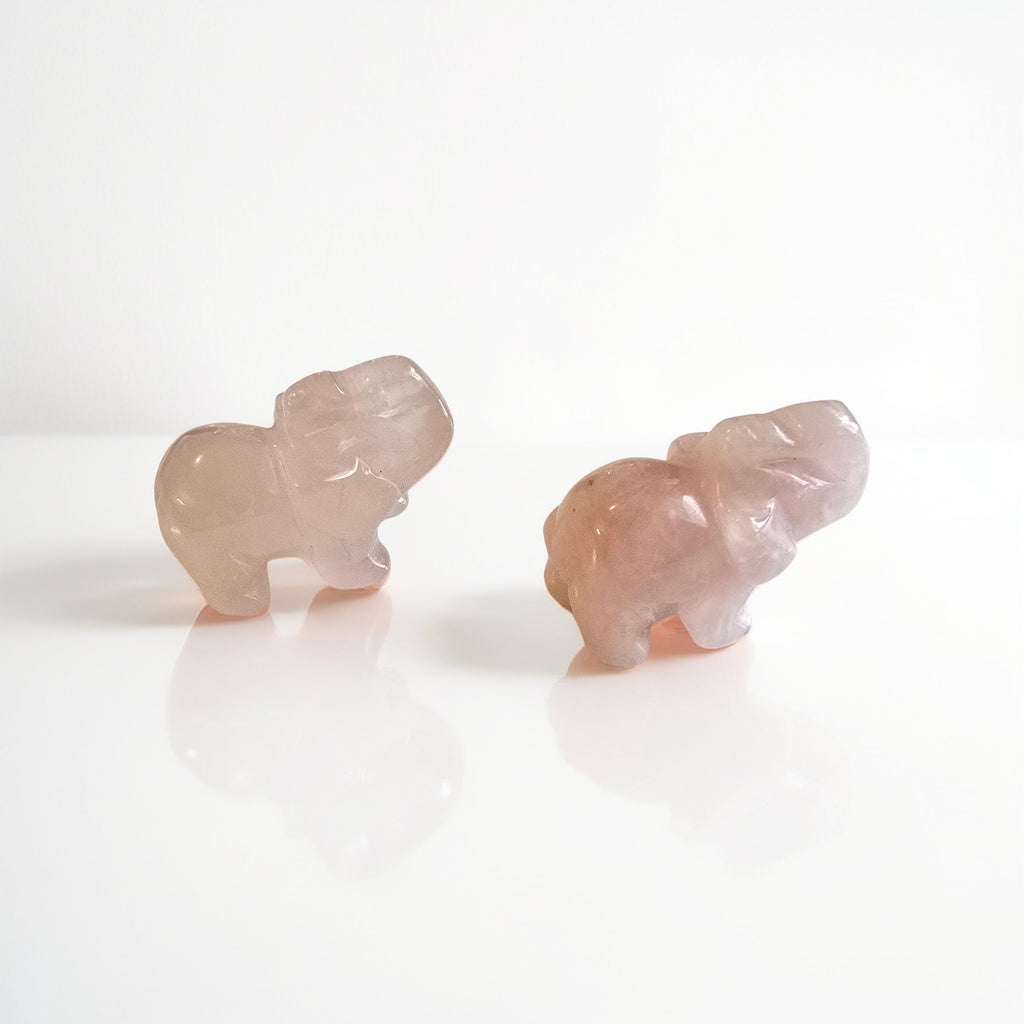 Éléphant Pierre Naturelle 40mm - Qualité Extra - Pierre Scultée
