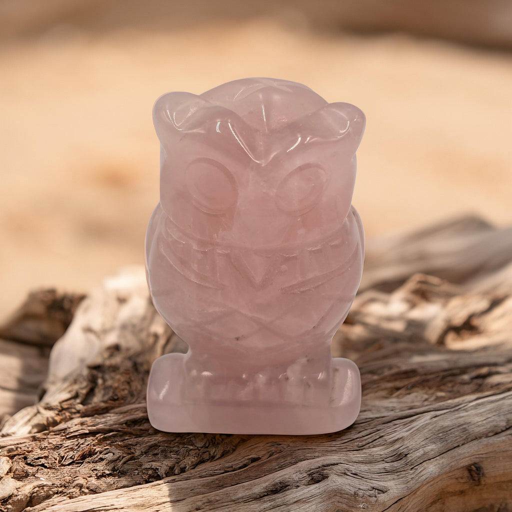 Chouette Pierre Naturelle 50mm - Sagesse & Intuition