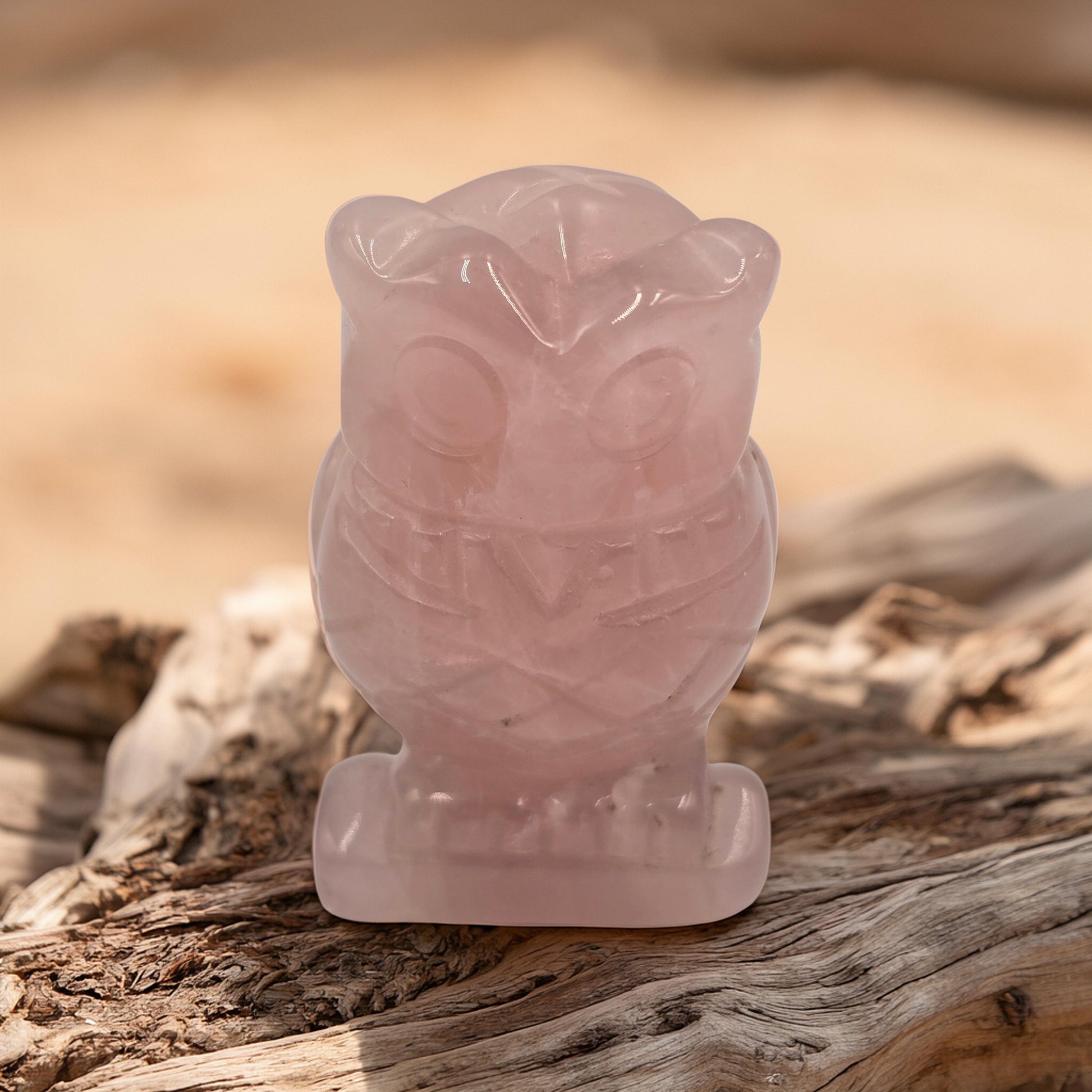 Chouette Pierre Naturelle 50mm - Sagesse & Intuition