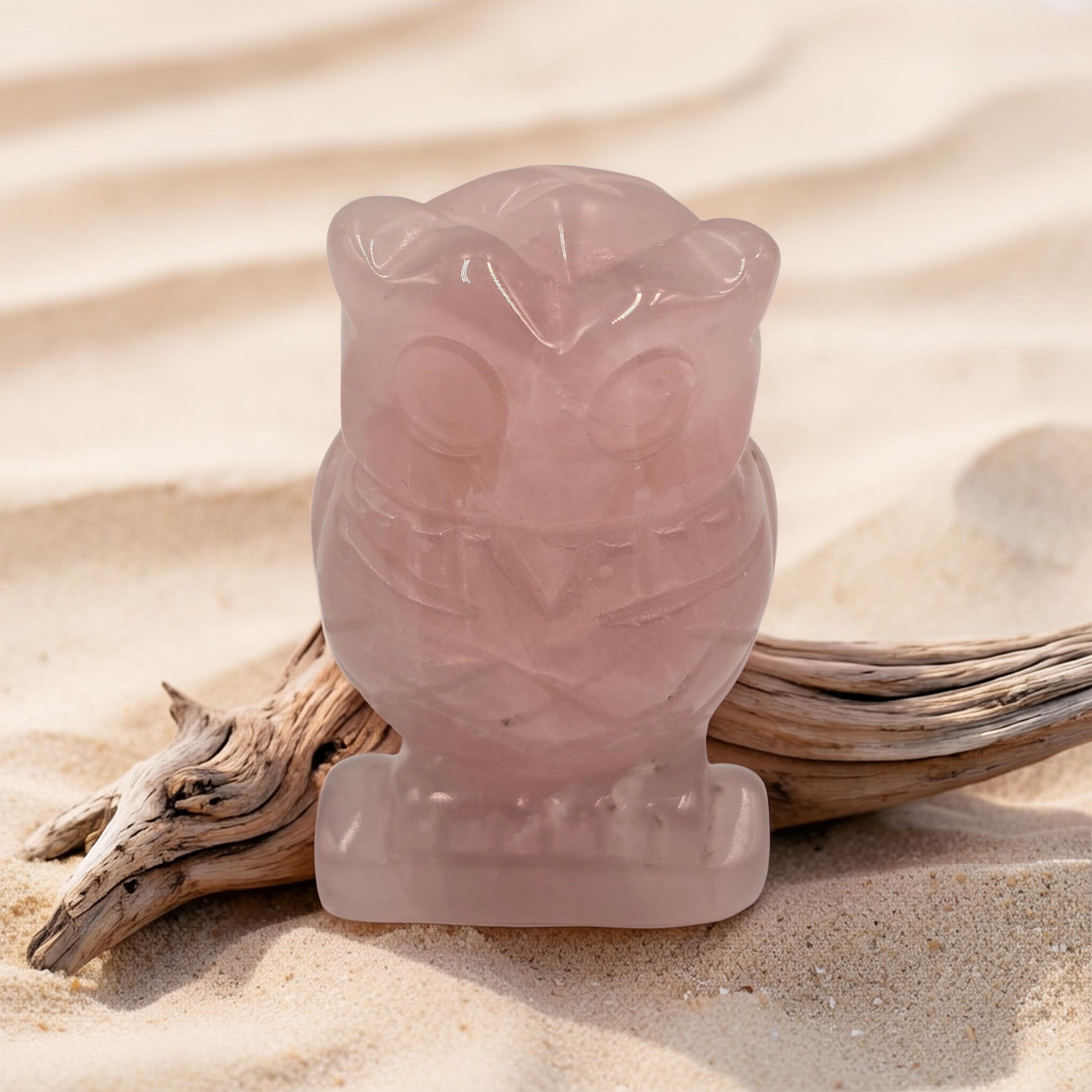 Chouette Pierre Naturelle 50mm - Sagesse & Intuition