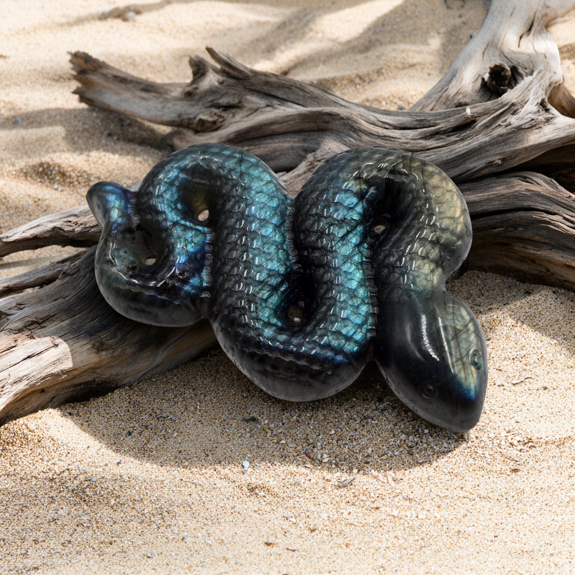 Serpent Labradorite 60mm - Transformation & Magie