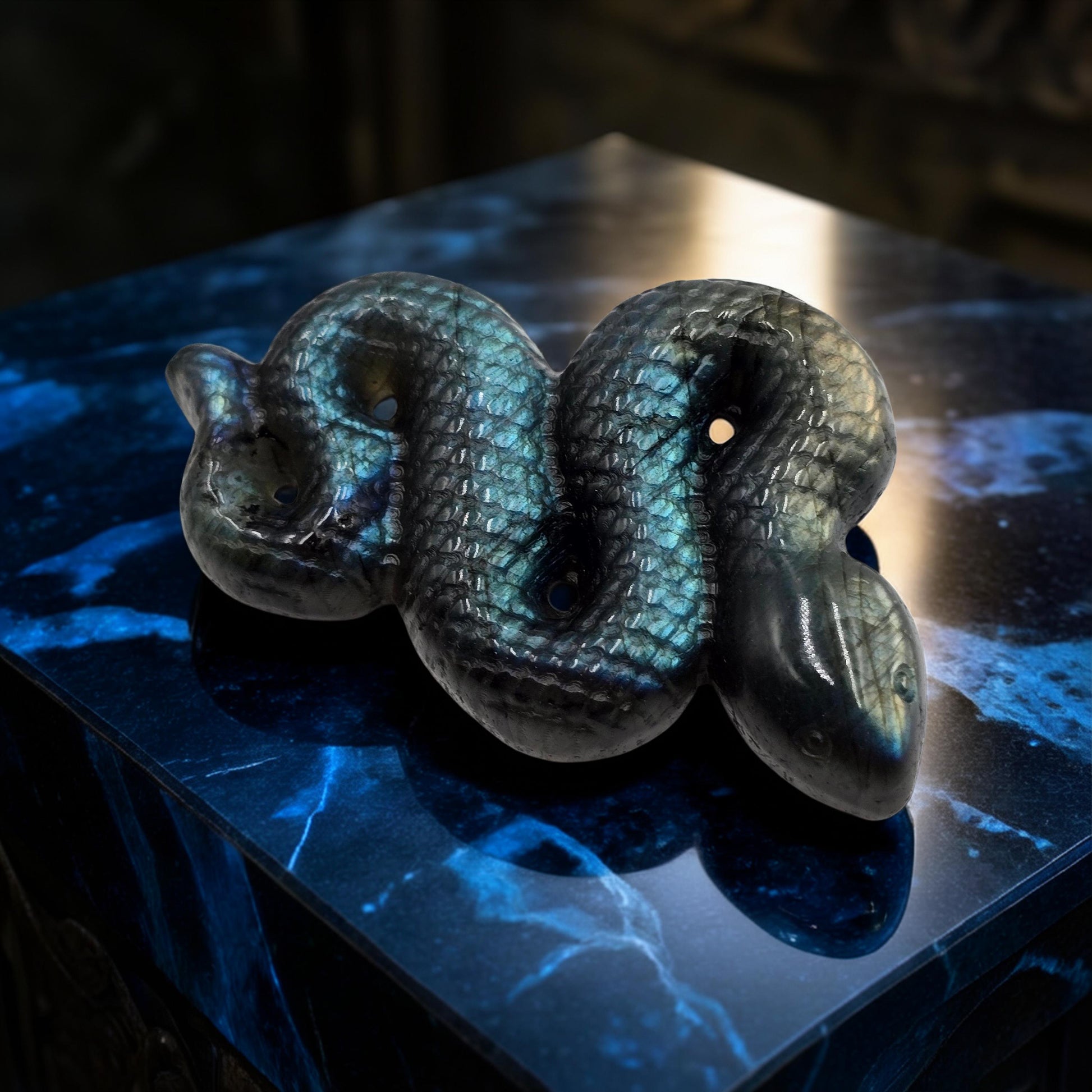 Serpent Labradorite 60mm - Transformation & Magie
