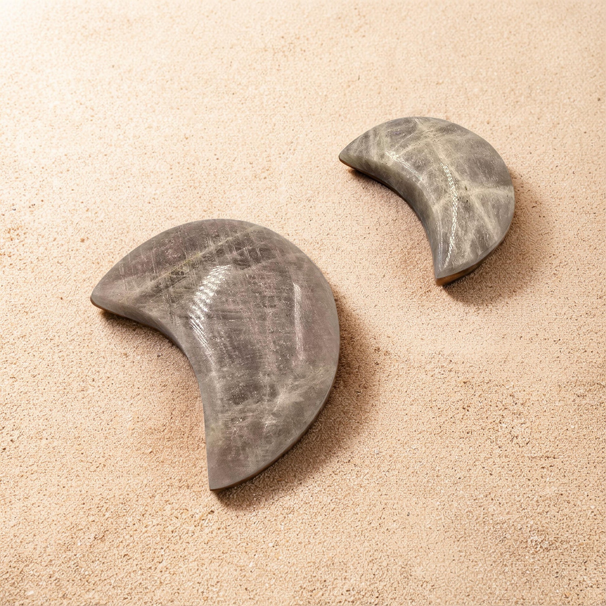 Croissant de Lune Pierre de Lune Beige - Qualité Extra