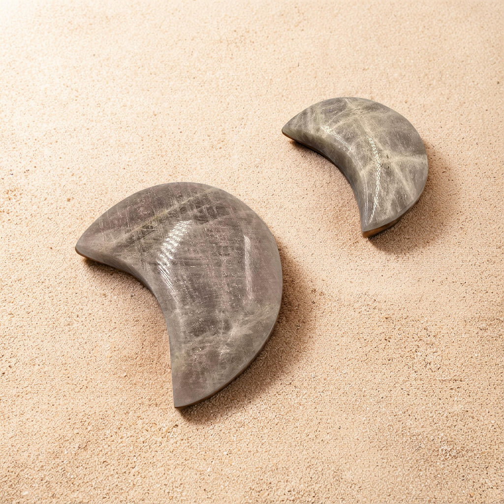 Croissant de Lune Pierre de Lune Beige - Qualité Extra