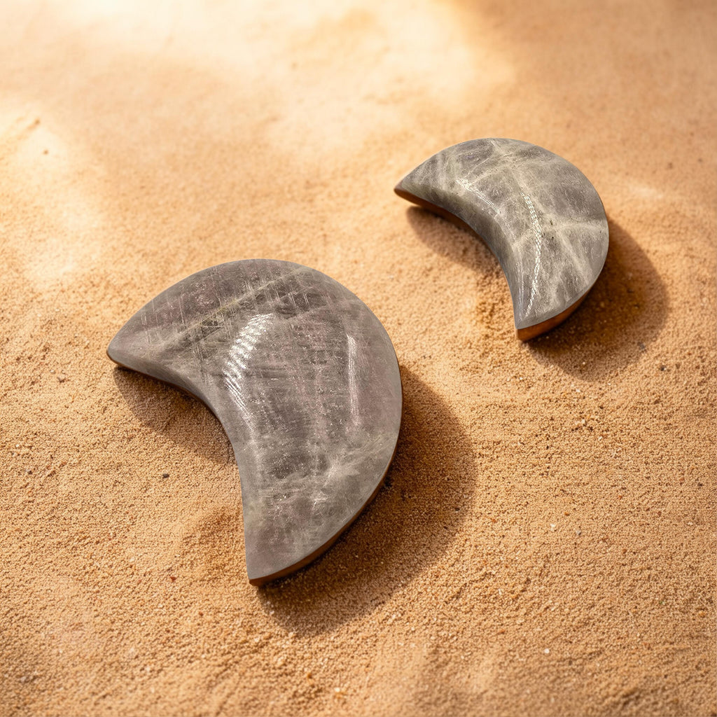 Croissant de Lune Pierre de Lune Beige - Qualité Extra