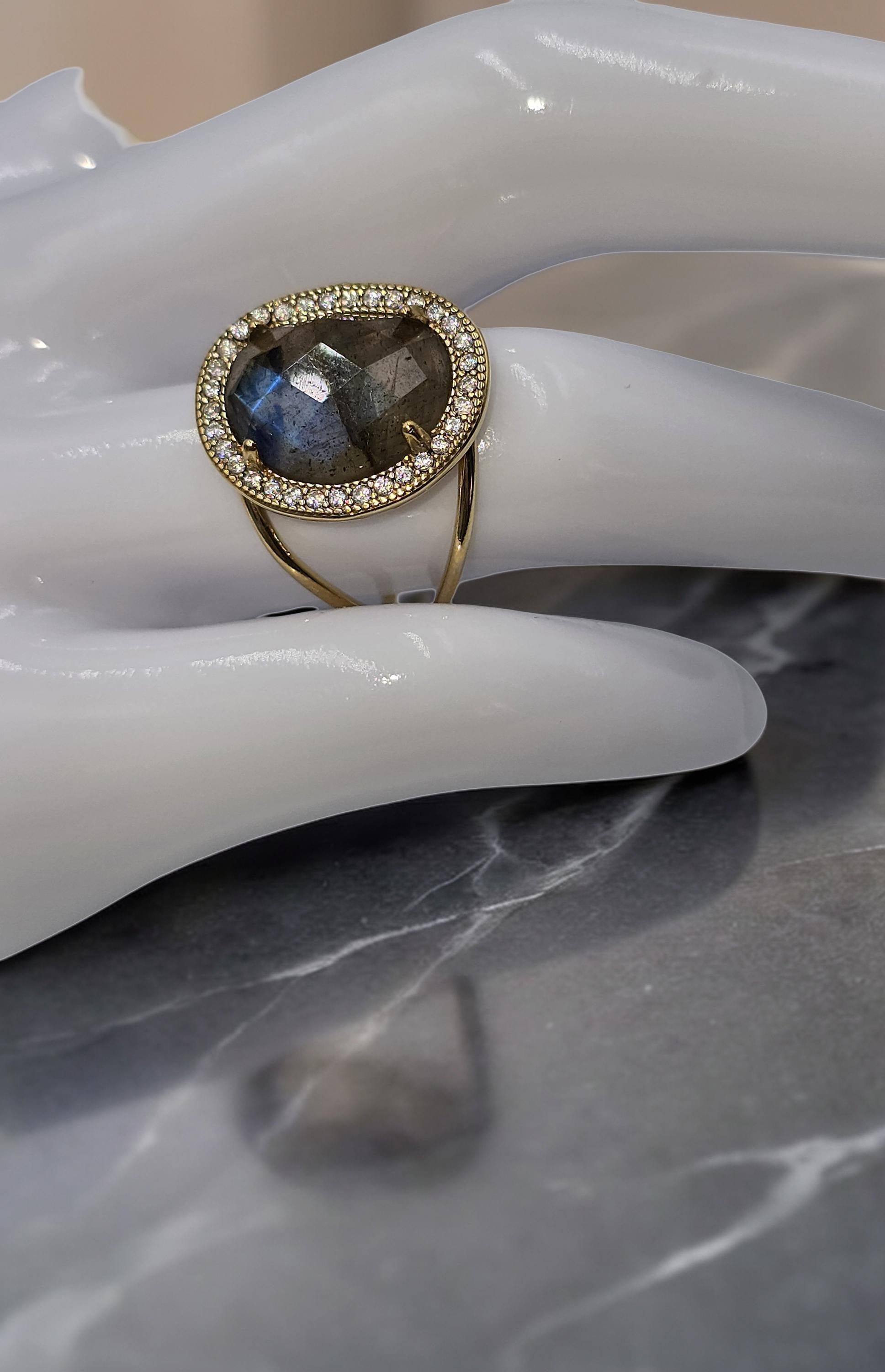 Bague ZENA Labradorite