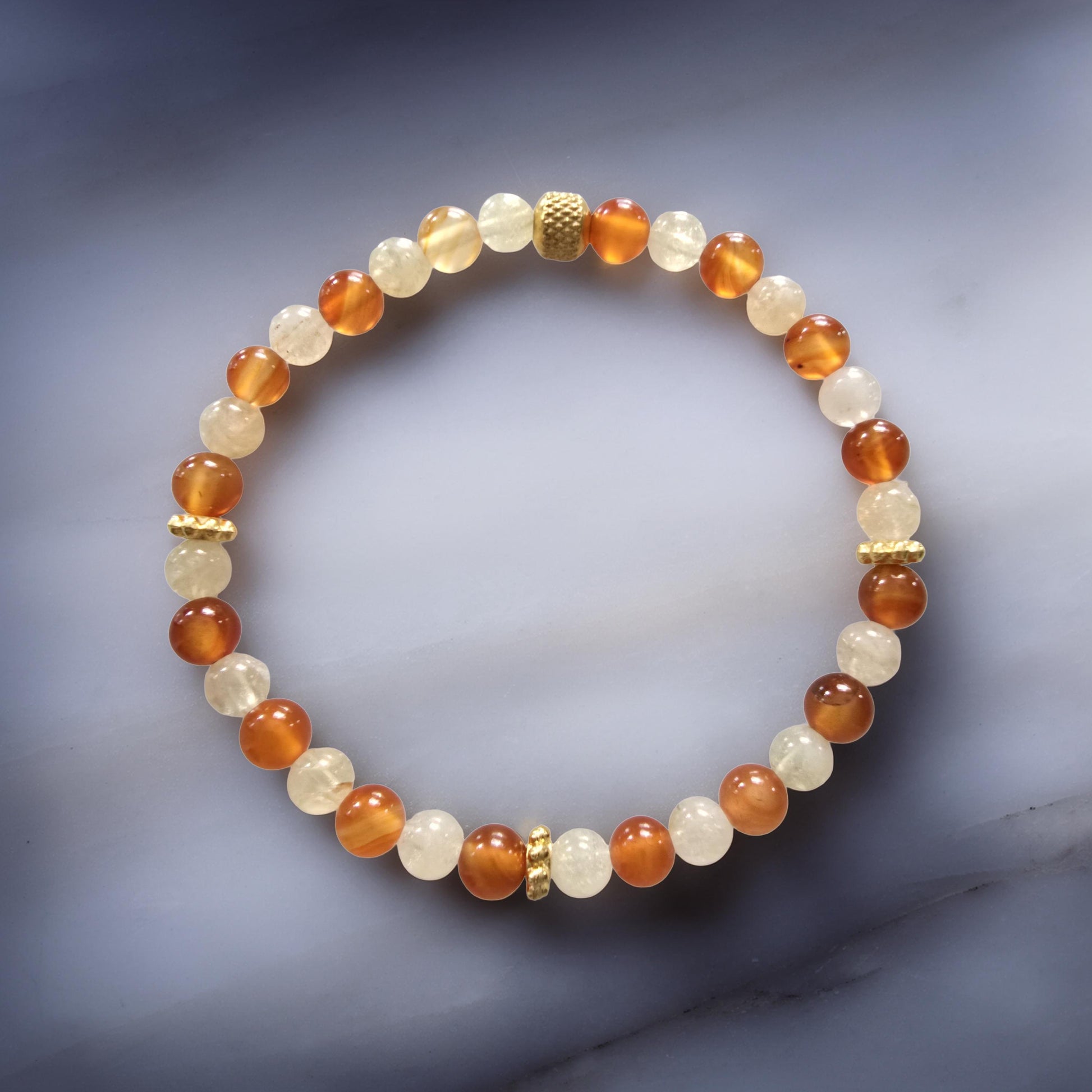 Bracelet Énergie - Citrine & Cornaline