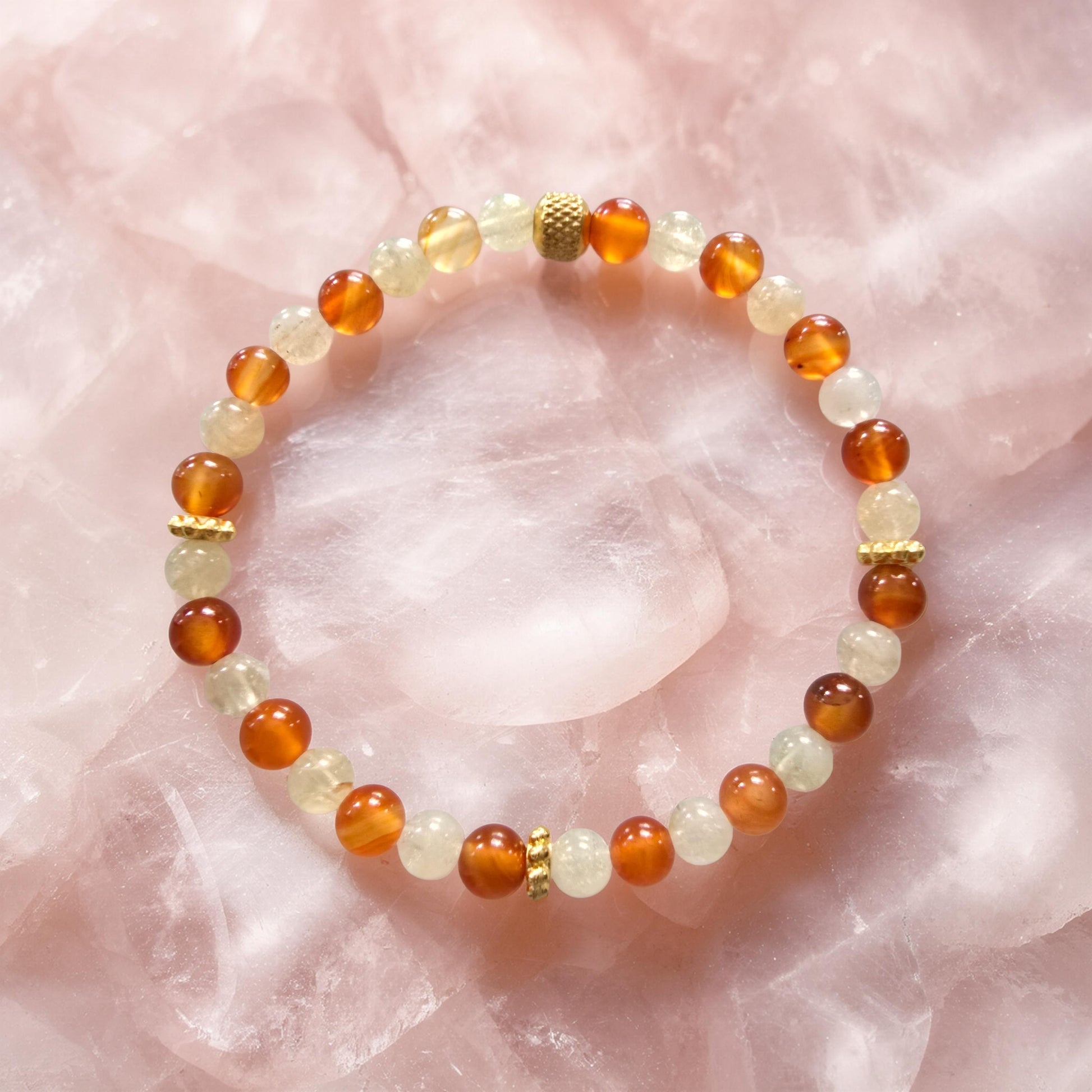 Bracelet Énergie - Citrine & Cornaline