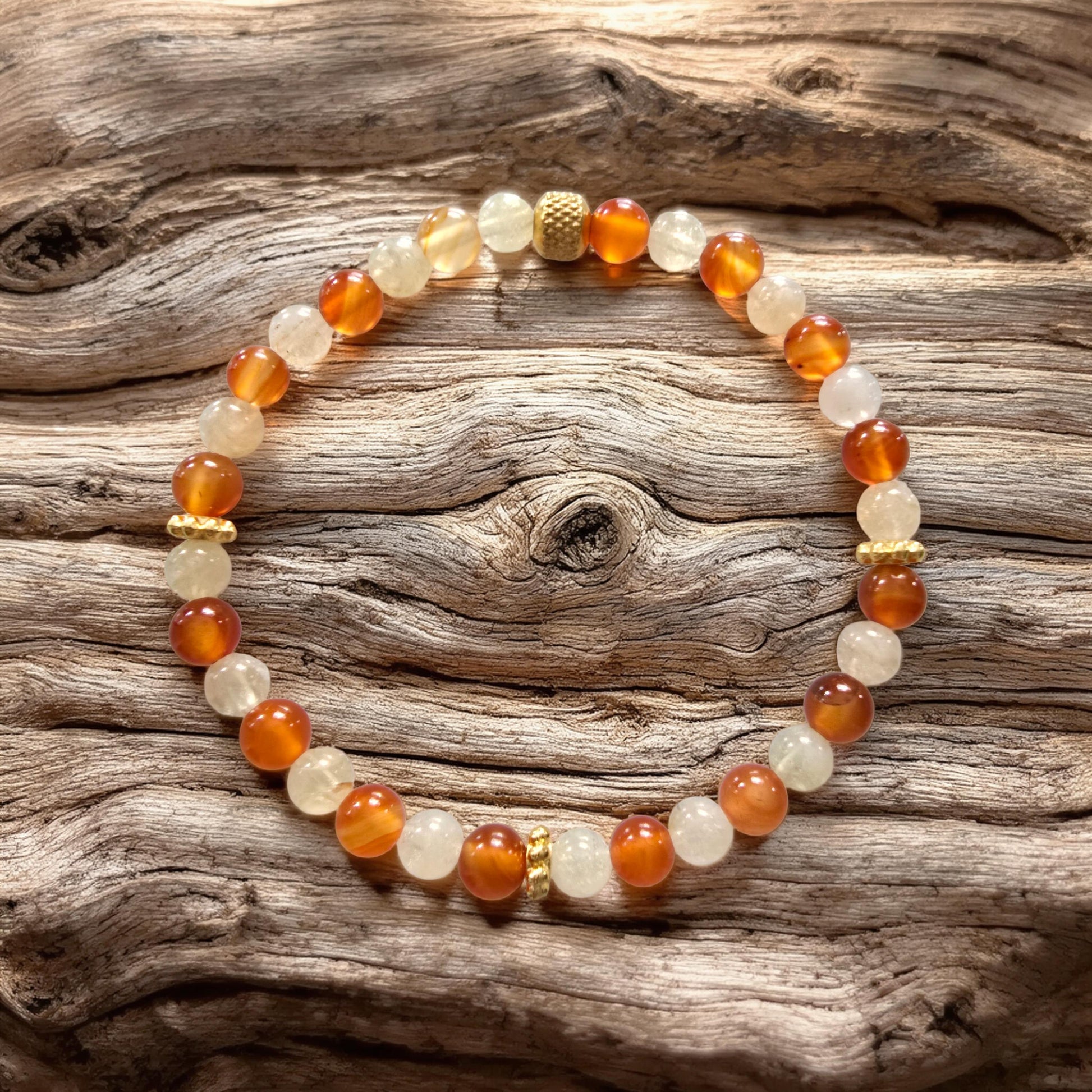 Bracelet Énergie - Citrine & Cornaline