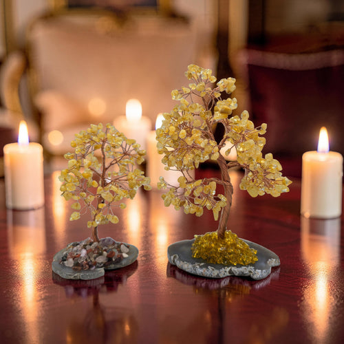 Arbre de Citrine Naturelle - Pétales de Pierre
