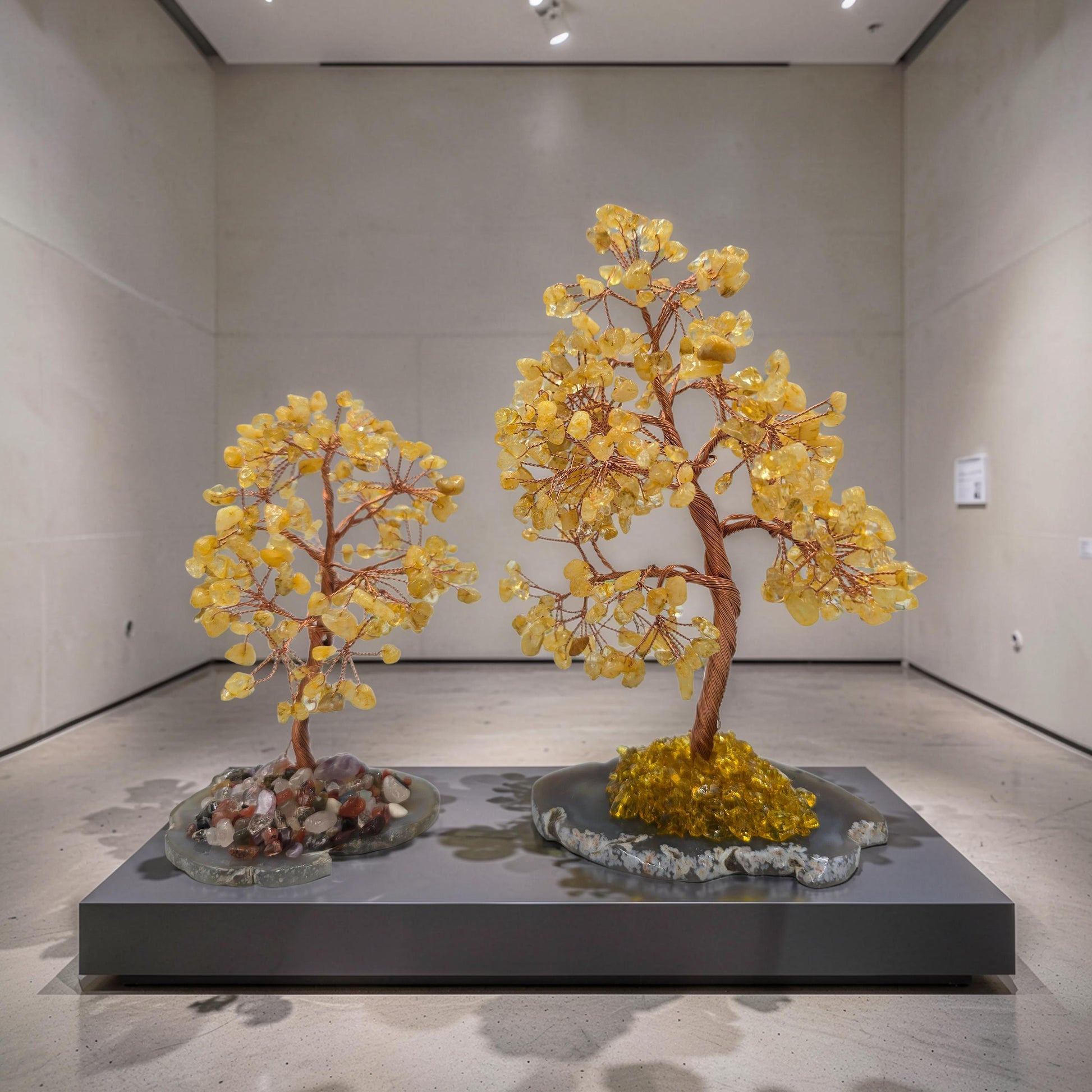 Arbre de Citrine Naturelle - Pétales de Pierre