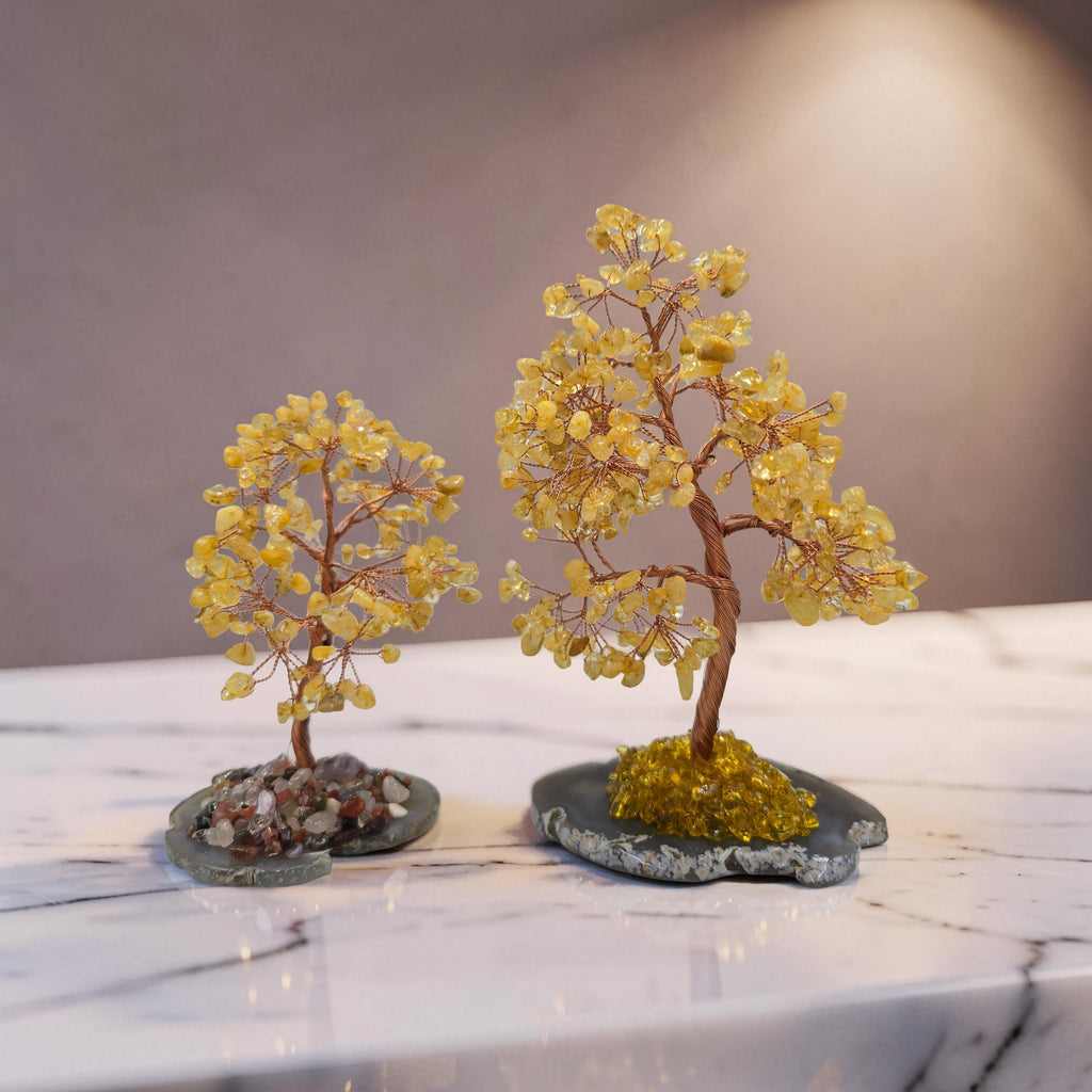 Arbre de Citrine Naturelle - Pétales de Pierre