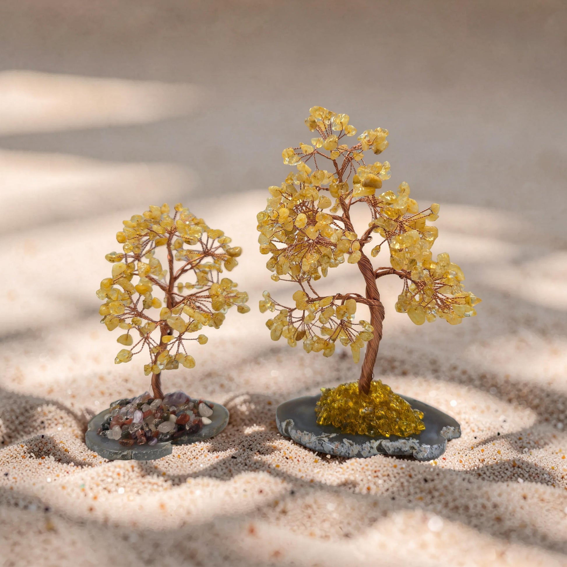 Arbre de Citrine Naturelle - Pétales de Pierre