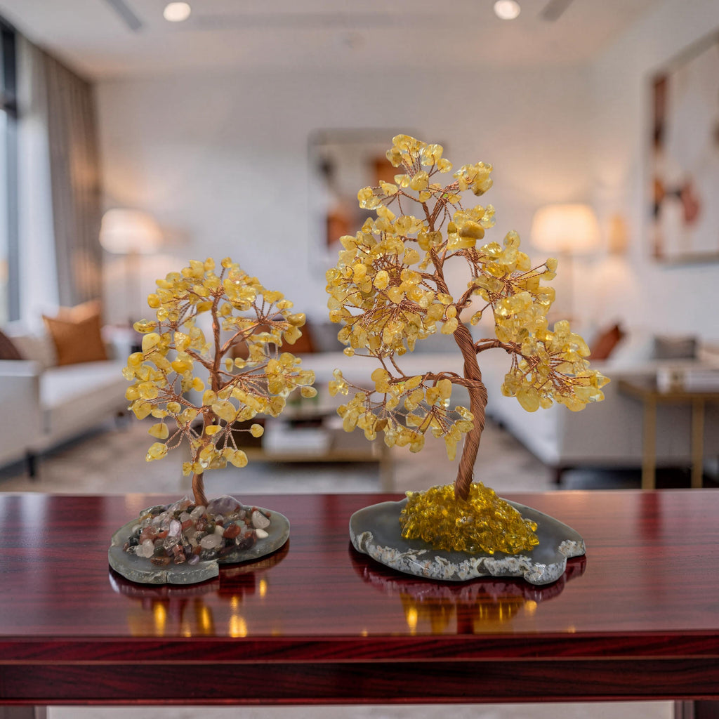 Arbre de Citrine Naturelle - Pétales de Pierre