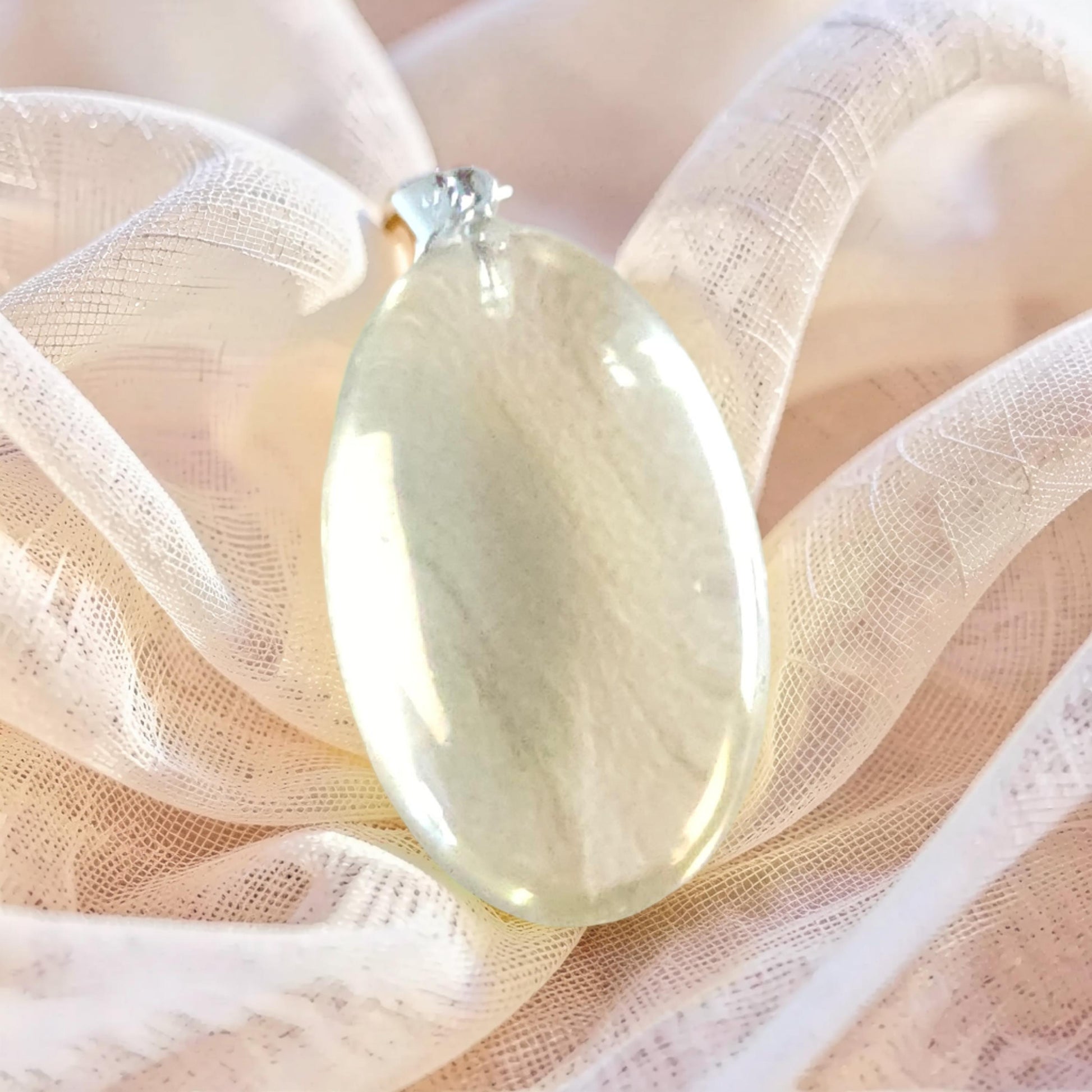 Pendentif Citrine Naturelle Qualité Extra - Pierre de l'Abondance