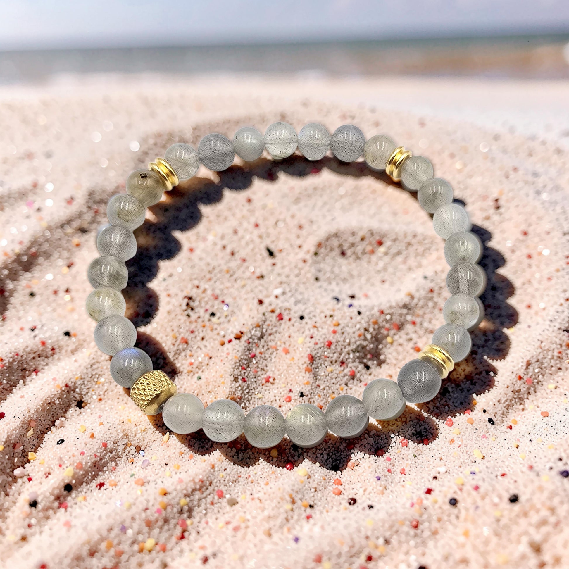 Bracelet Labradorite - Protection Énergétique & Apaisement Cutané