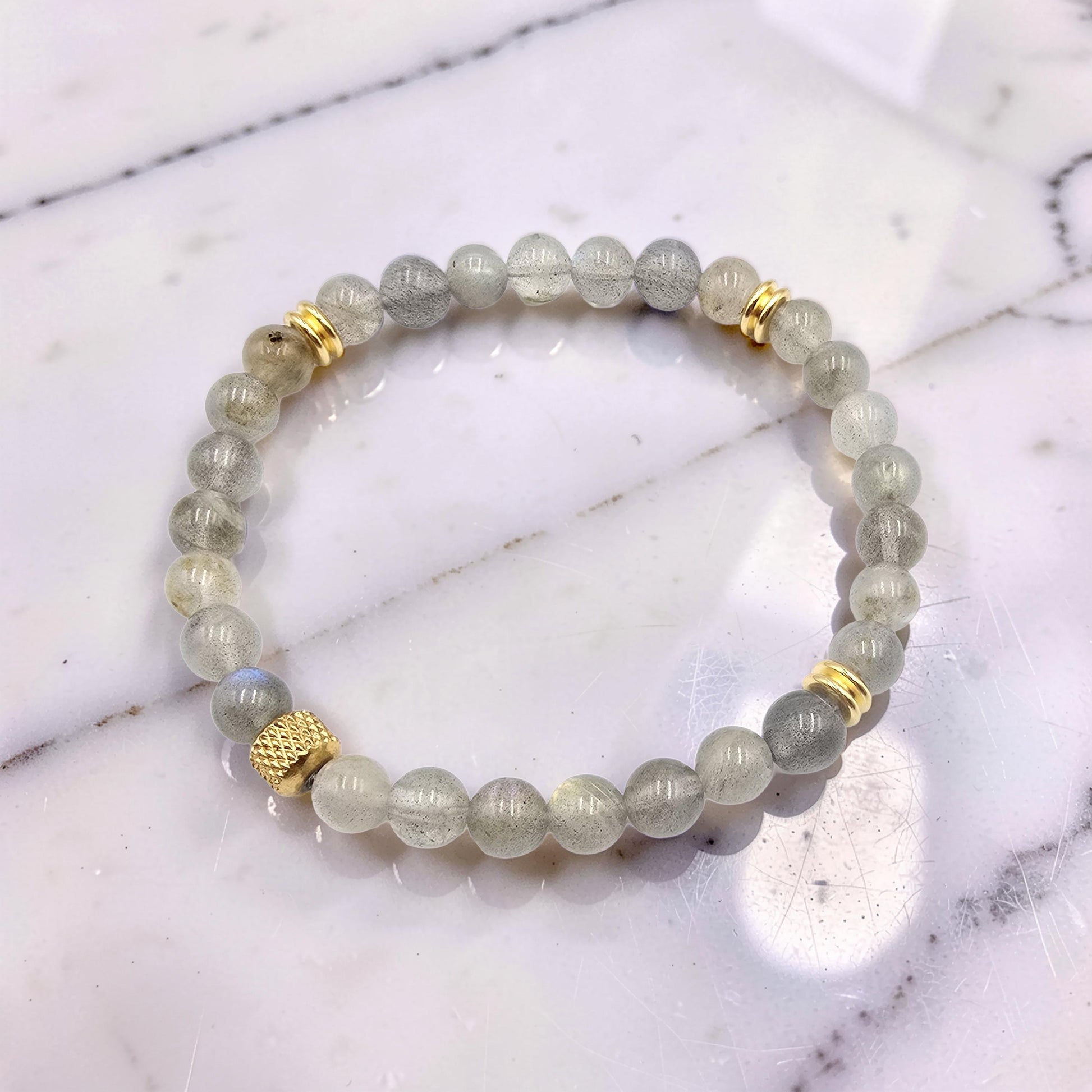 Bracelet Labradorite - Protection Énergétique & Apaisement Cutané