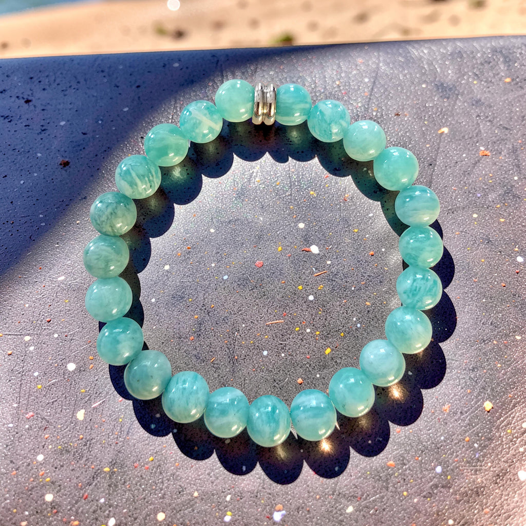 Bracelet AUTHENTICITÉ - Amazonite Pierres Naturelles | Apaisement & Expression de Soi