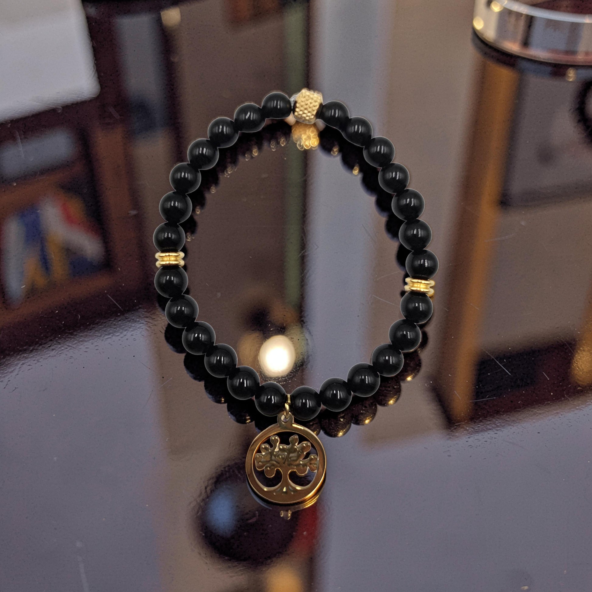 Bracelet Obsidienne Noire | Protection, Purification & Ancrage