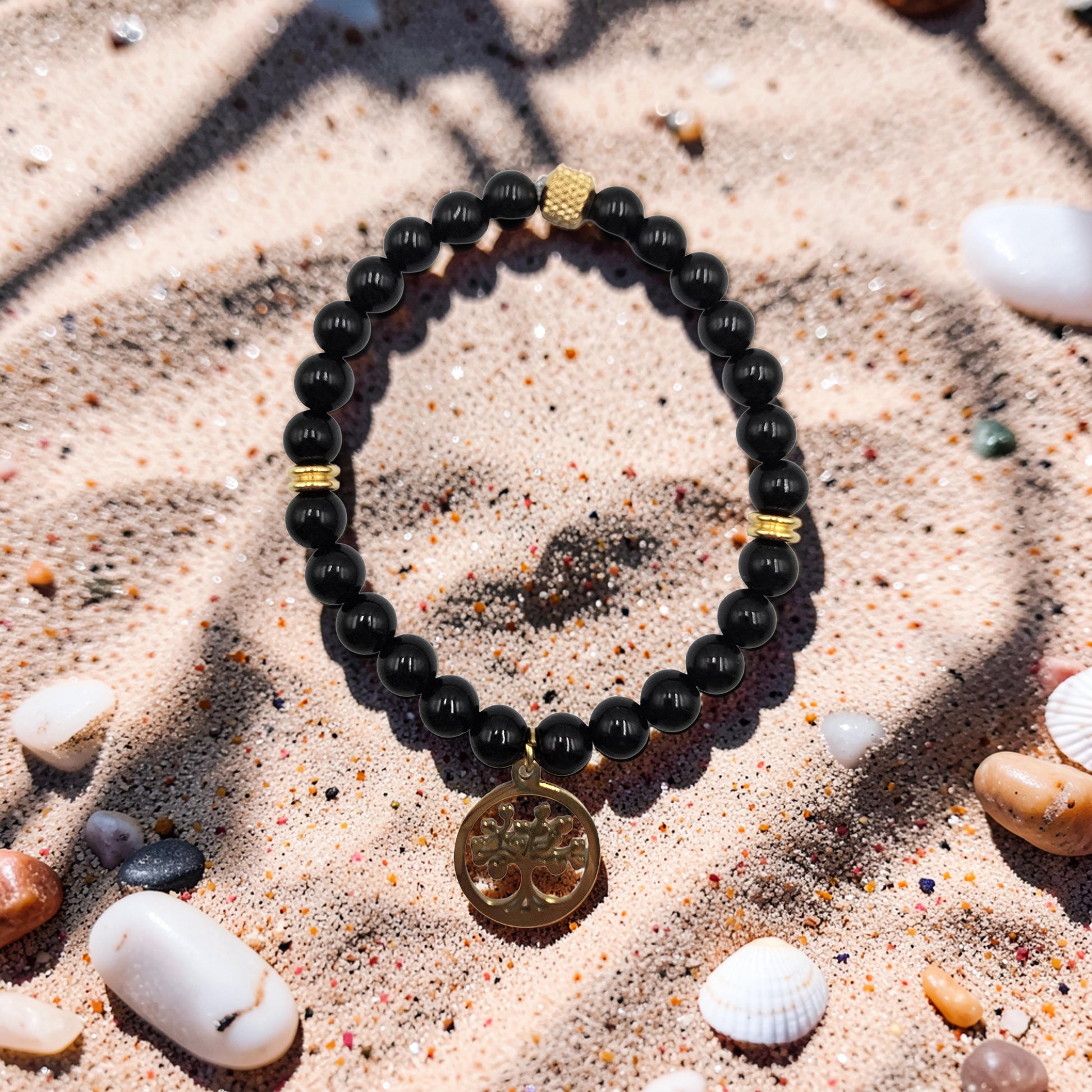 Bracelet Obsidienne Noire | Protection, Purification & Ancrage