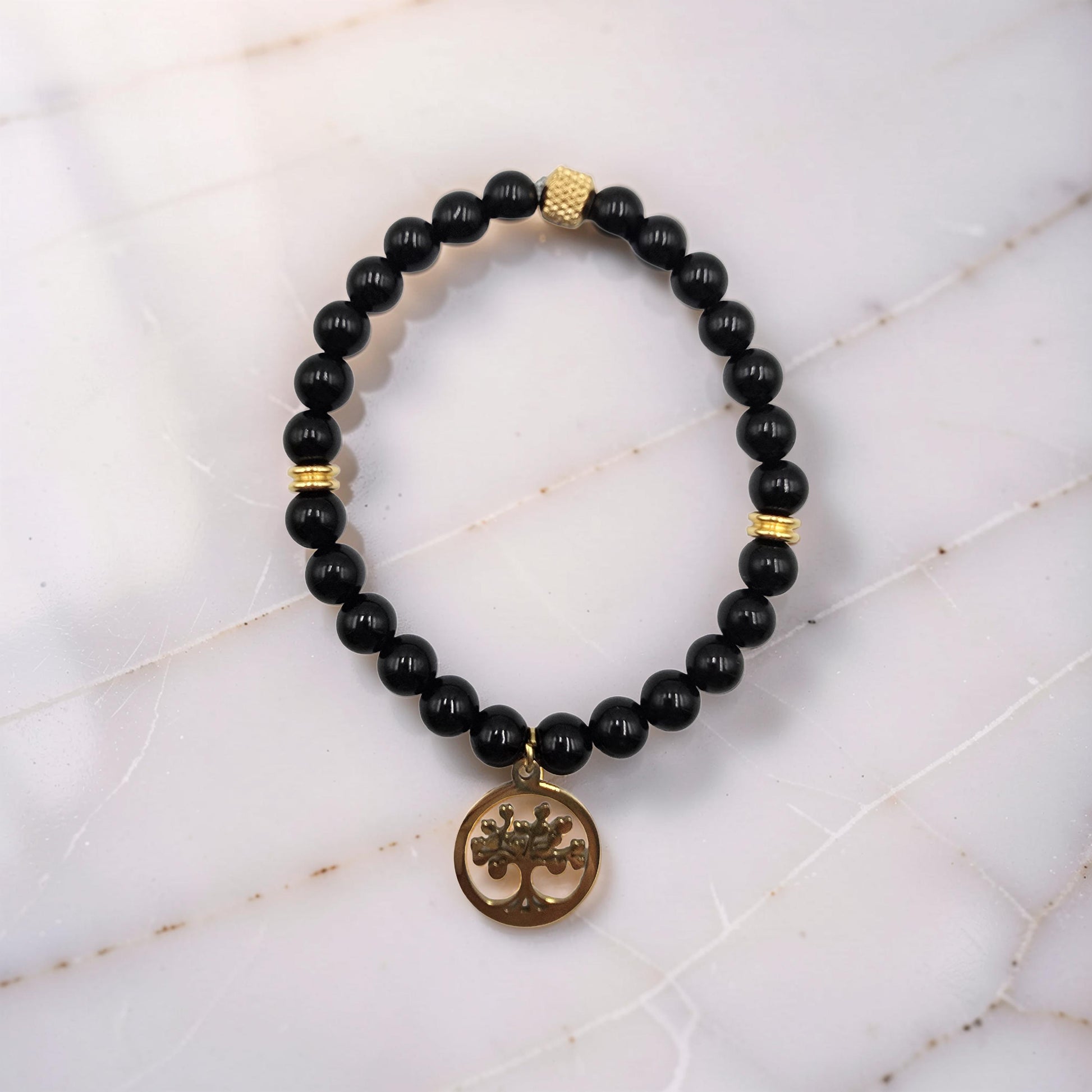 Bracelet Obsidienne Noire | Protection, Purification & Ancrage