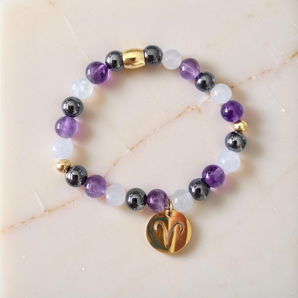 Bracelet Bélier ♈ | Apaiser l’Impulsivité, Calmer le Mental & Stabiliser l’Énergie