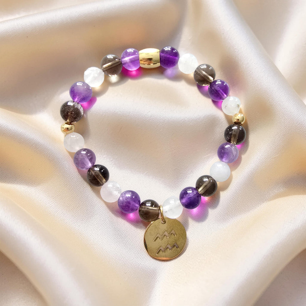 Bracelet Verseau ♒ | Calmer le Mental, Ancrer l’Originalité & Protéger l’Énergie