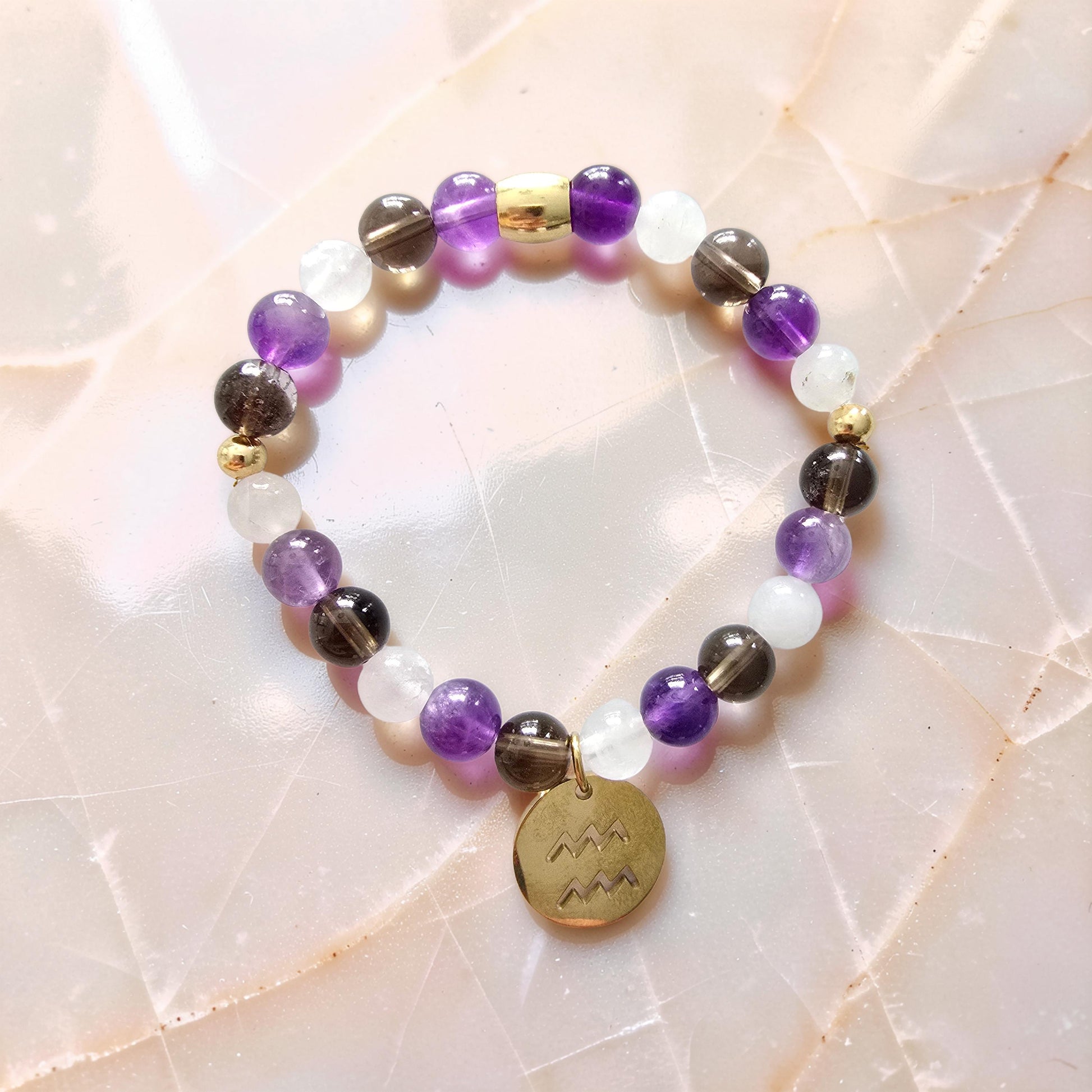 Bracelet Verseau ♒ | Calmer le Mental, Ancrer l’Originalité & Protéger l’Énergie