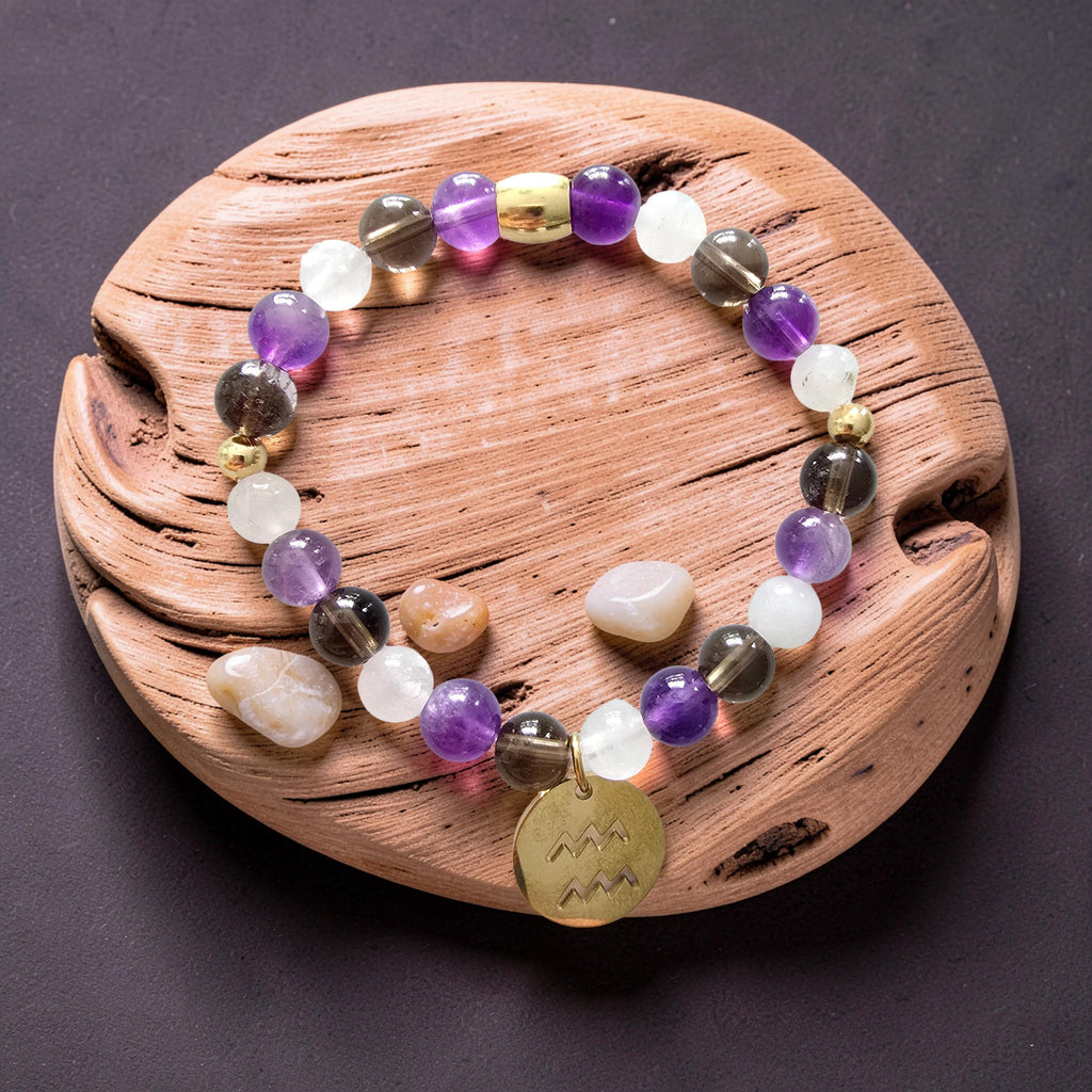 Bracelet Verseau ♒ | Calmer le Mental, Ancrer l’Originalité & Protéger l’Énergie