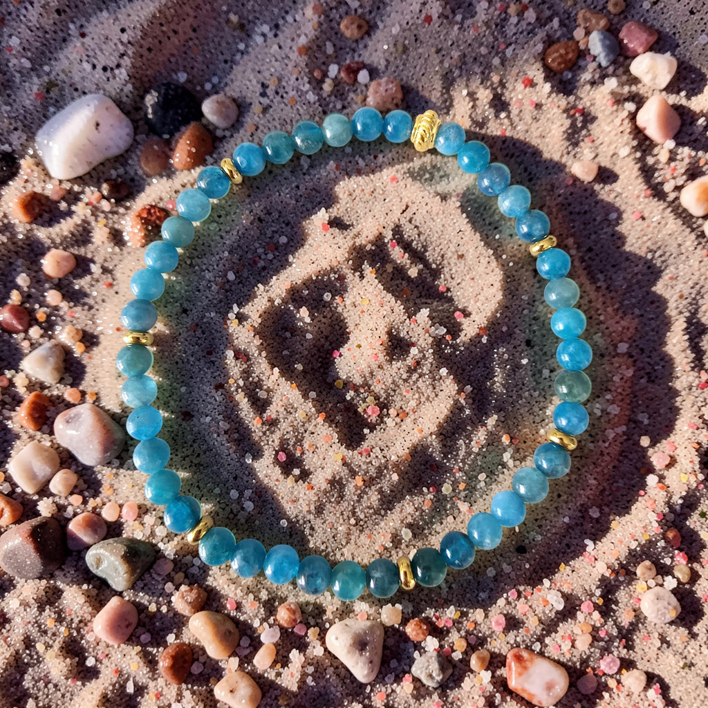 Bracelet Communication | Apatite Bleue Naturelle