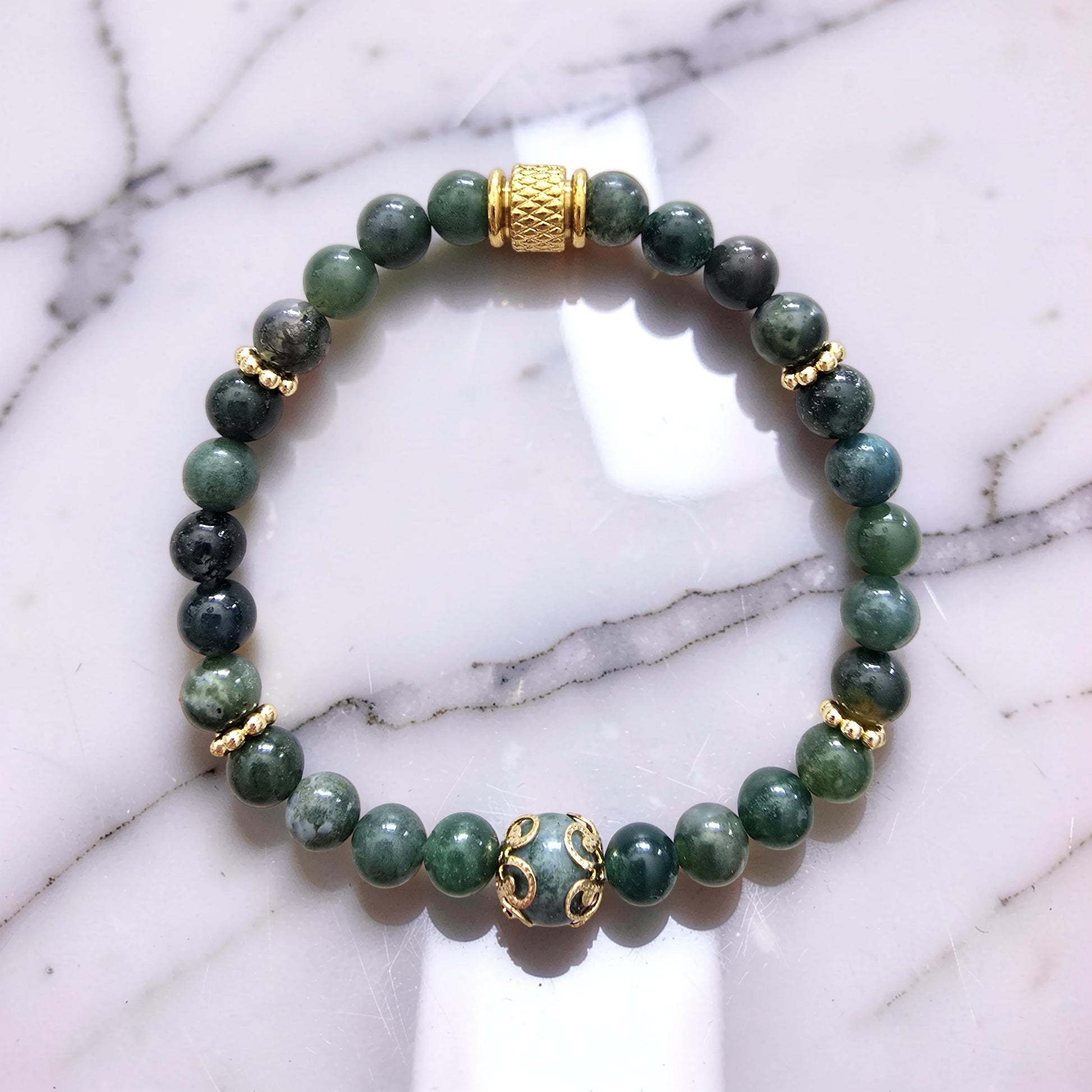 SYLVIA – Bracelet Agate Mousse