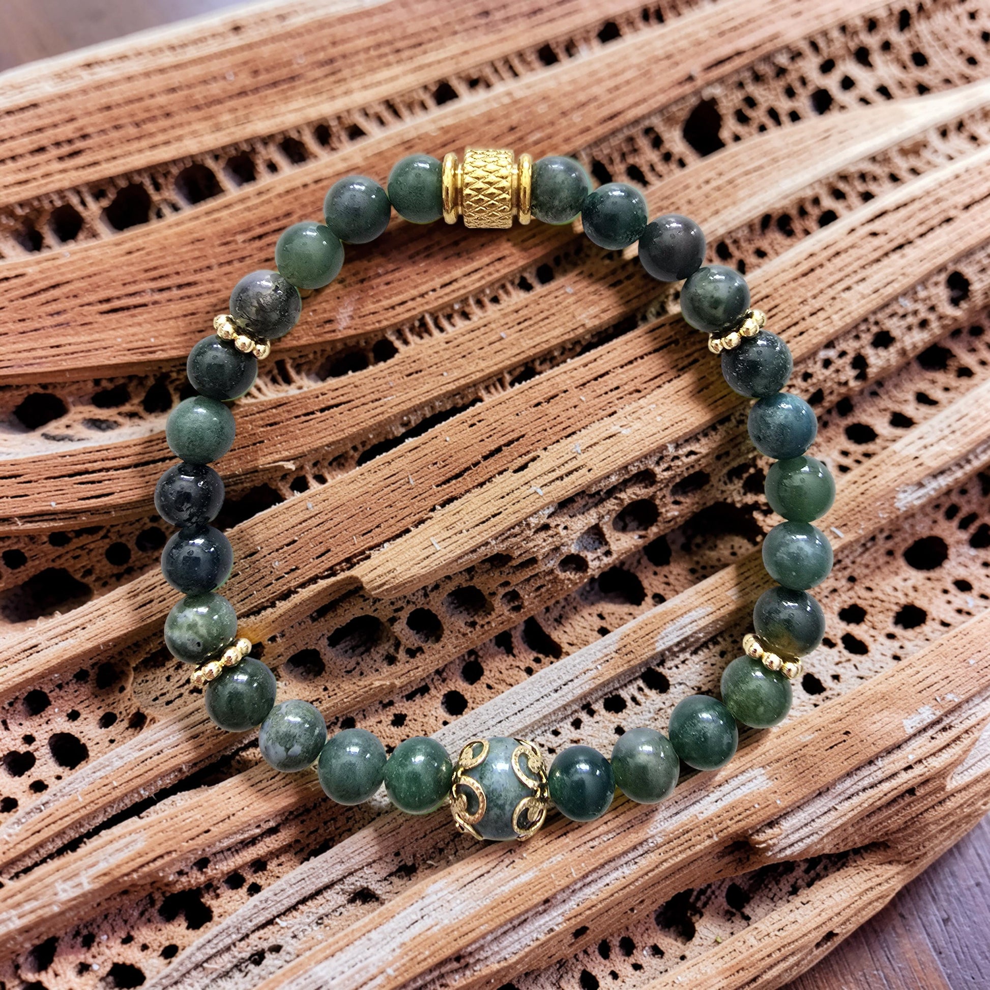 SYLVIA – Bracelet Agate Mousse