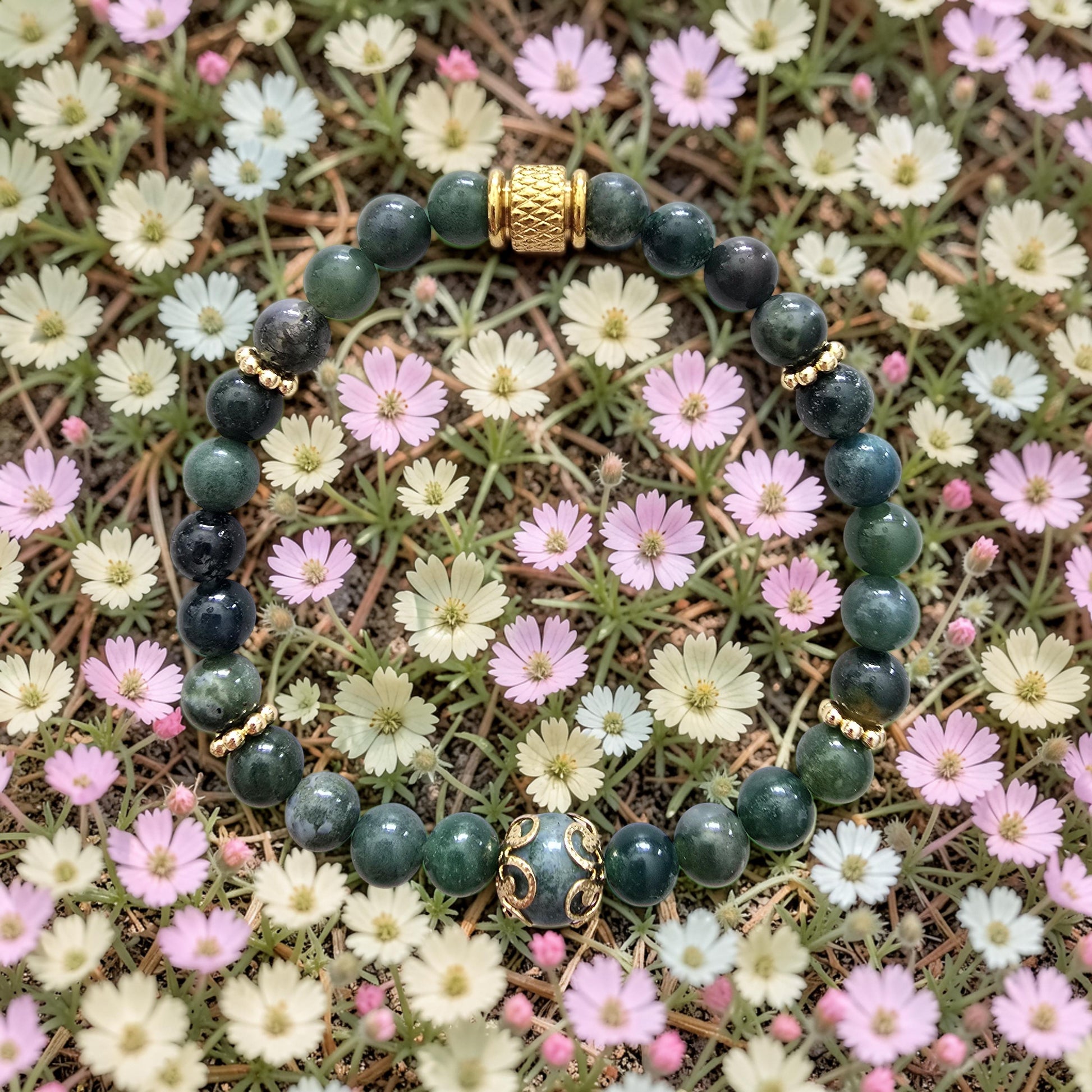 SYLVIA – Bracelet Agate Mousse