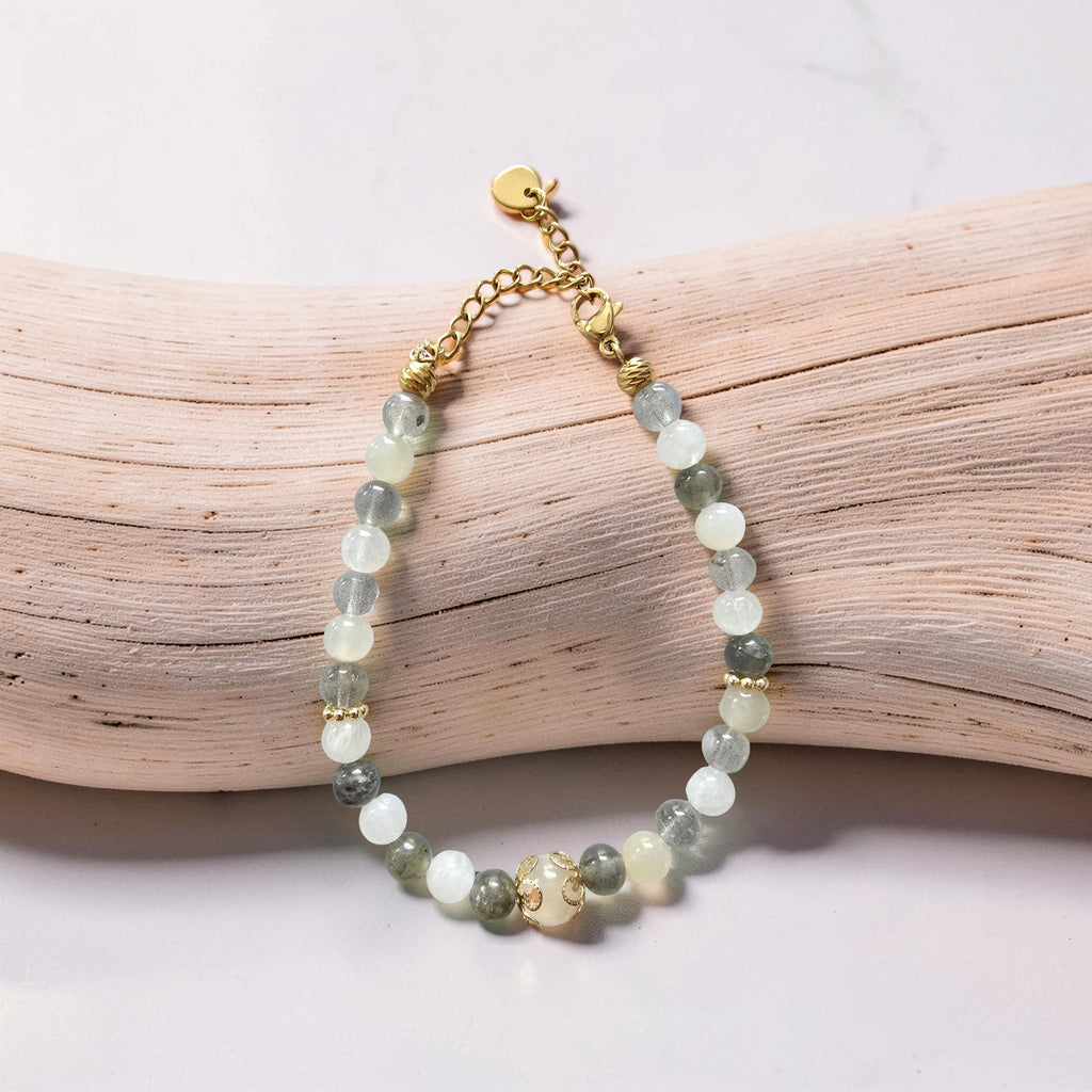 Bracelet Aëlys – Labradorite & Pierre de Lune