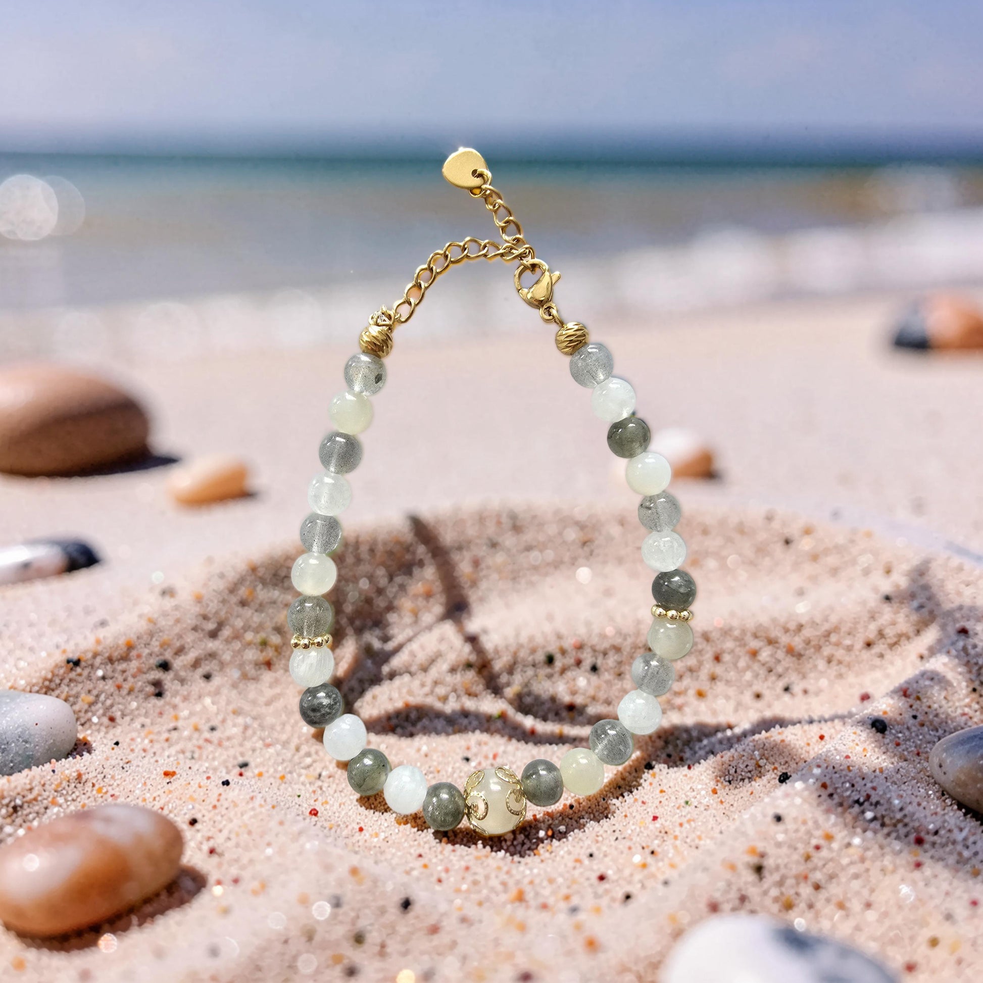 Bracelet Aëlys – Labradorite & Pierre de Lune