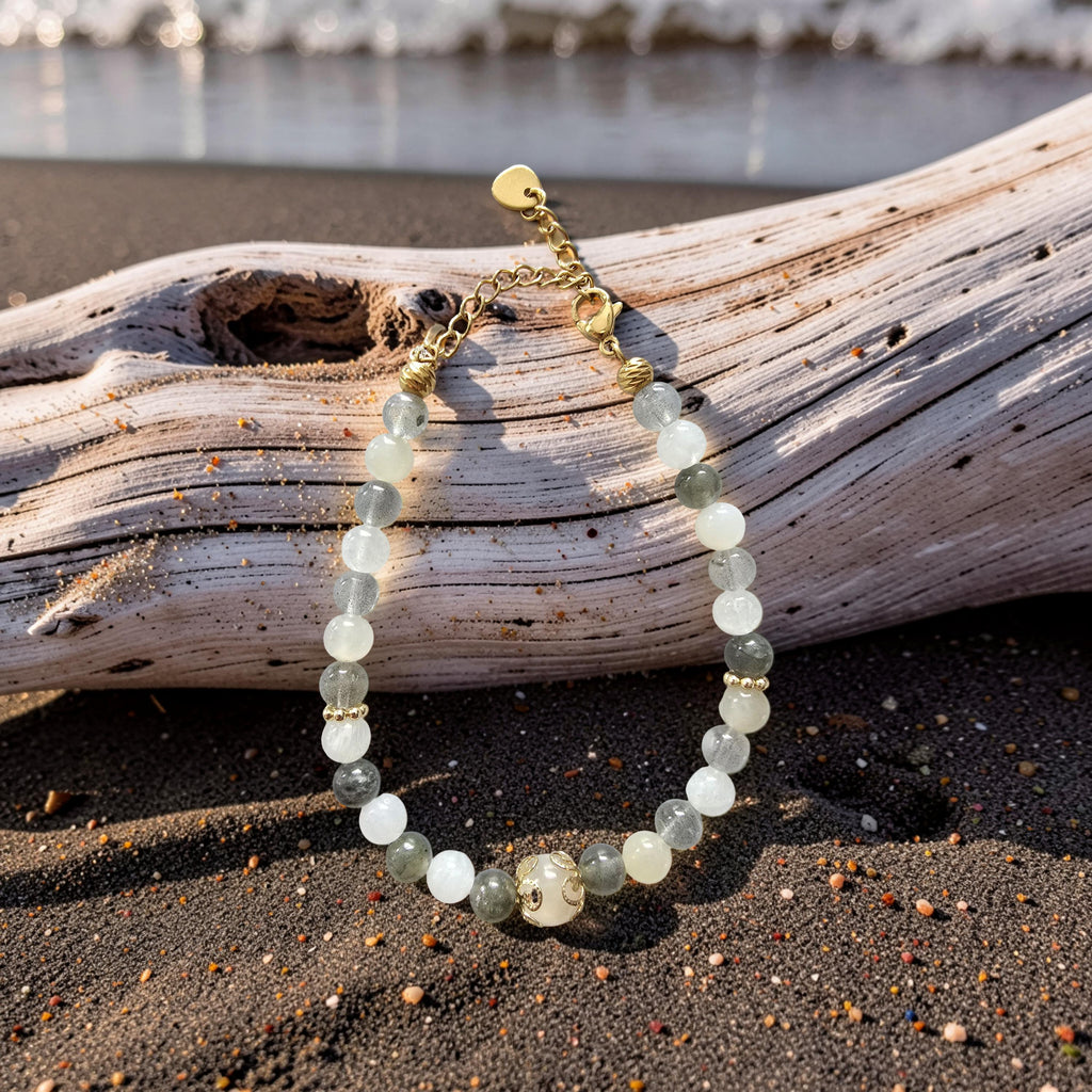 Bracelet Aëlys – Labradorite & Pierre de Lune