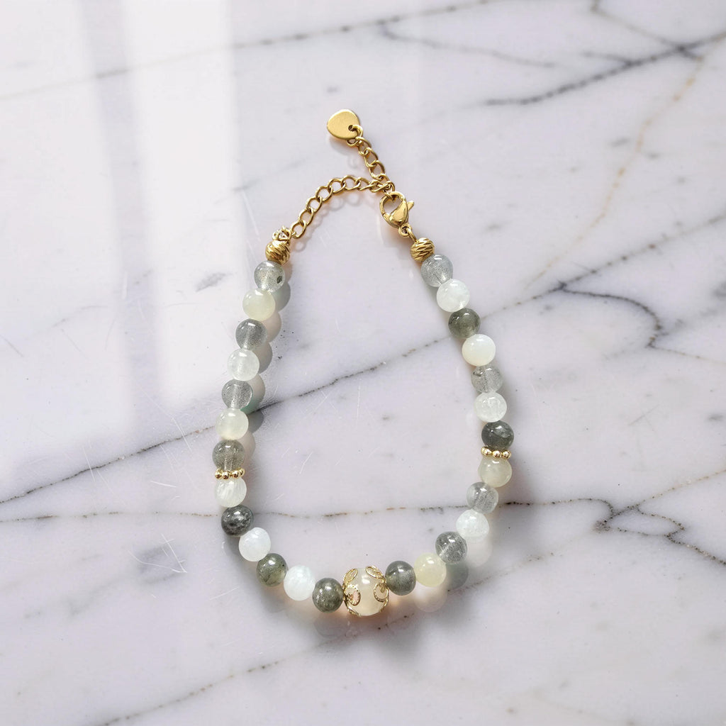 Bracelet Aëlys – Labradorite & Pierre de Lune