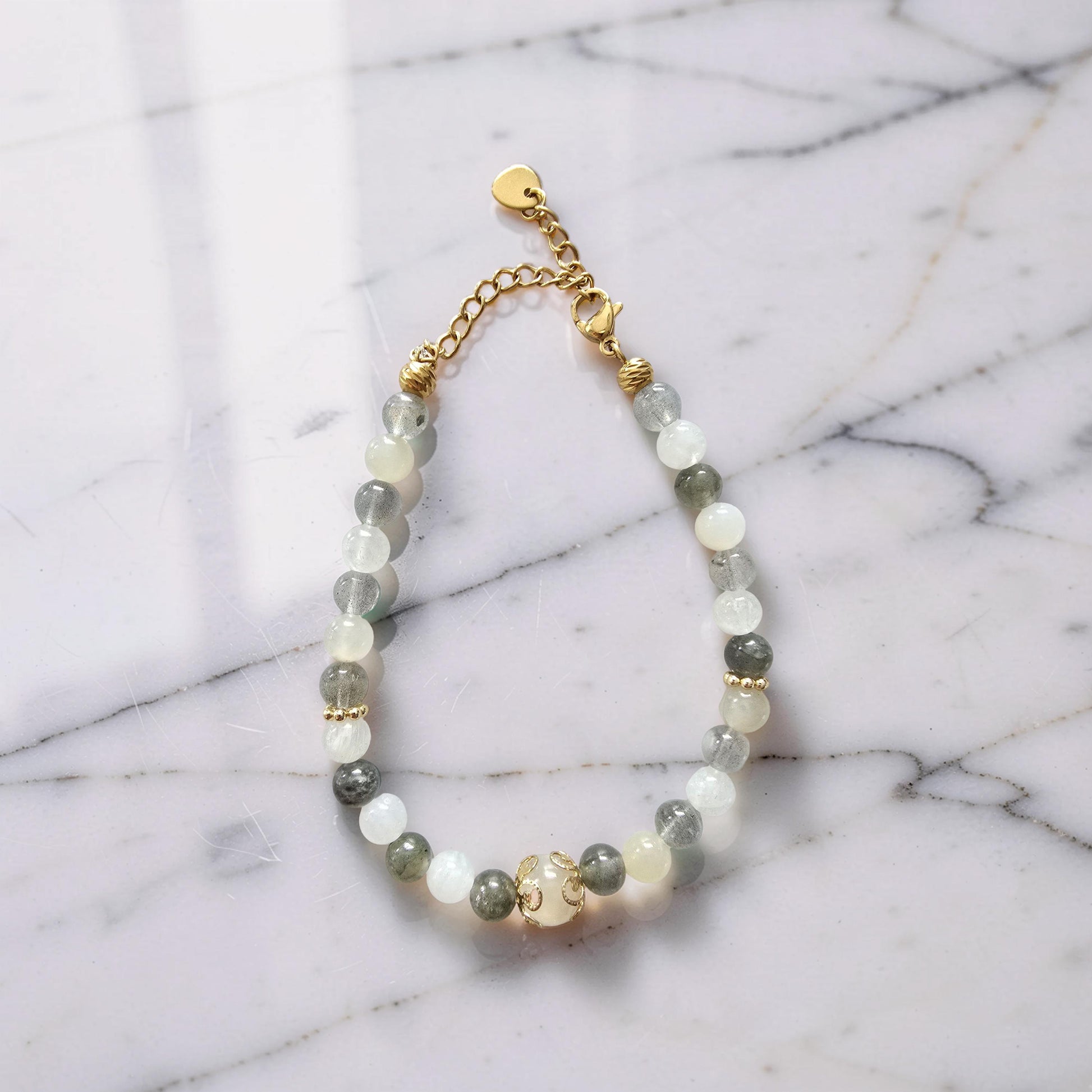 Bracelet Aëlys – Labradorite & Pierre de Lune