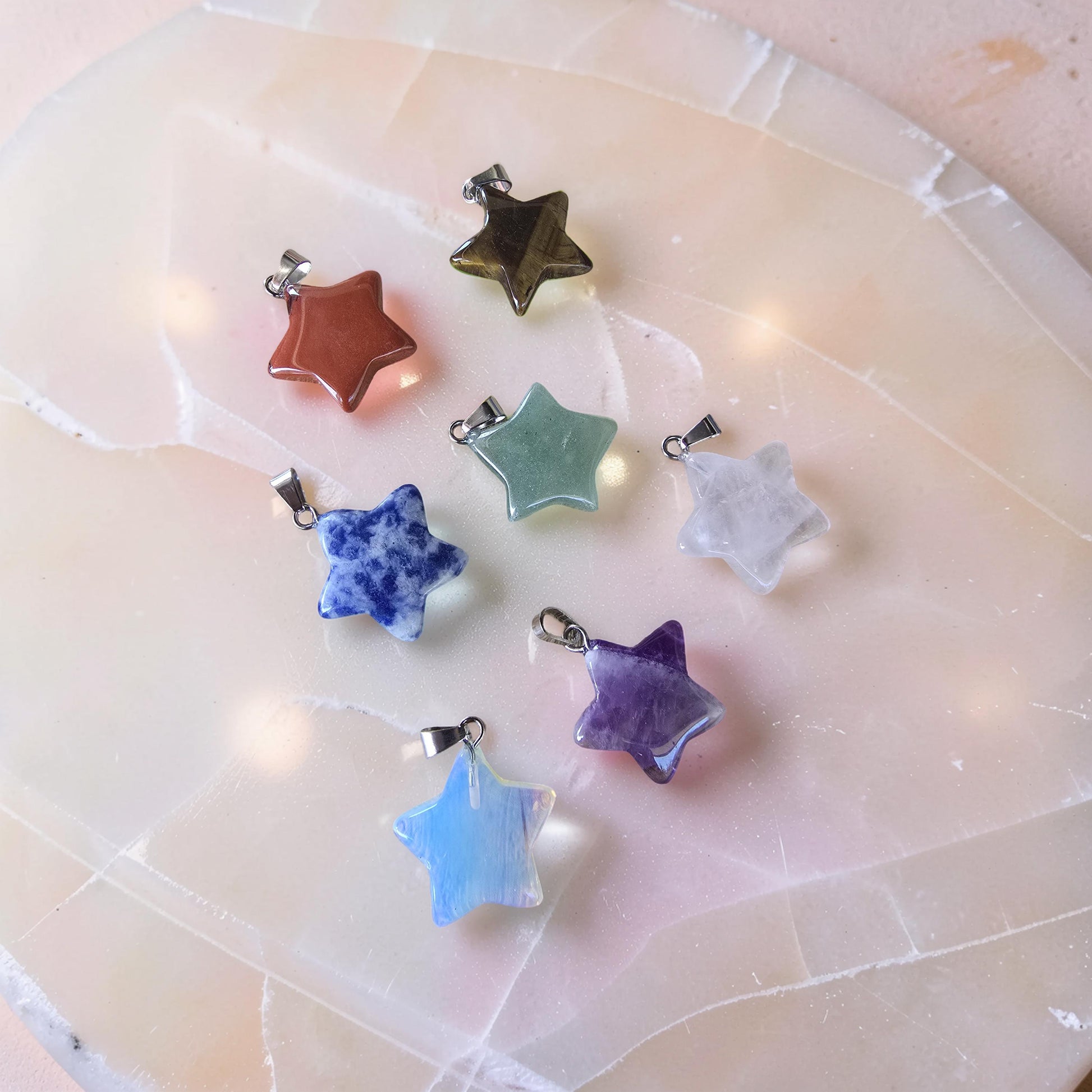 Pendentif Pierre Naturelle au Choix – Forme & Pierre Personnalisées