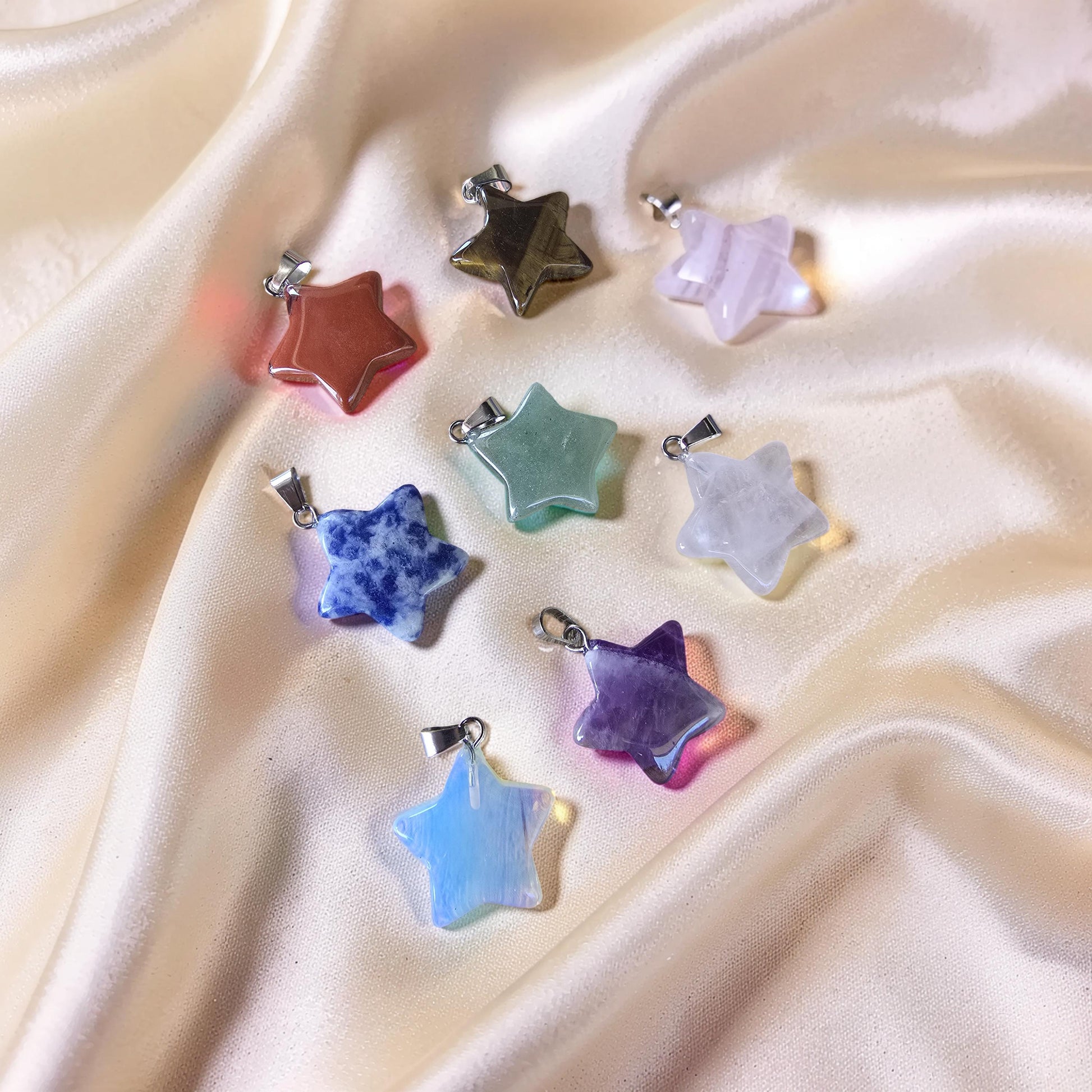Pendentif Pierre Naturelle au Choix – Forme & Pierre Personnalisées