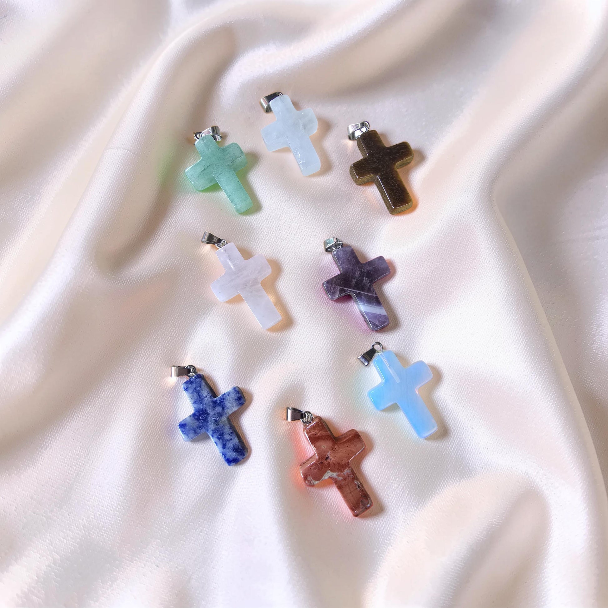 Pendentif Pierre Naturelle au Choix – Forme & Pierre Personnalisées