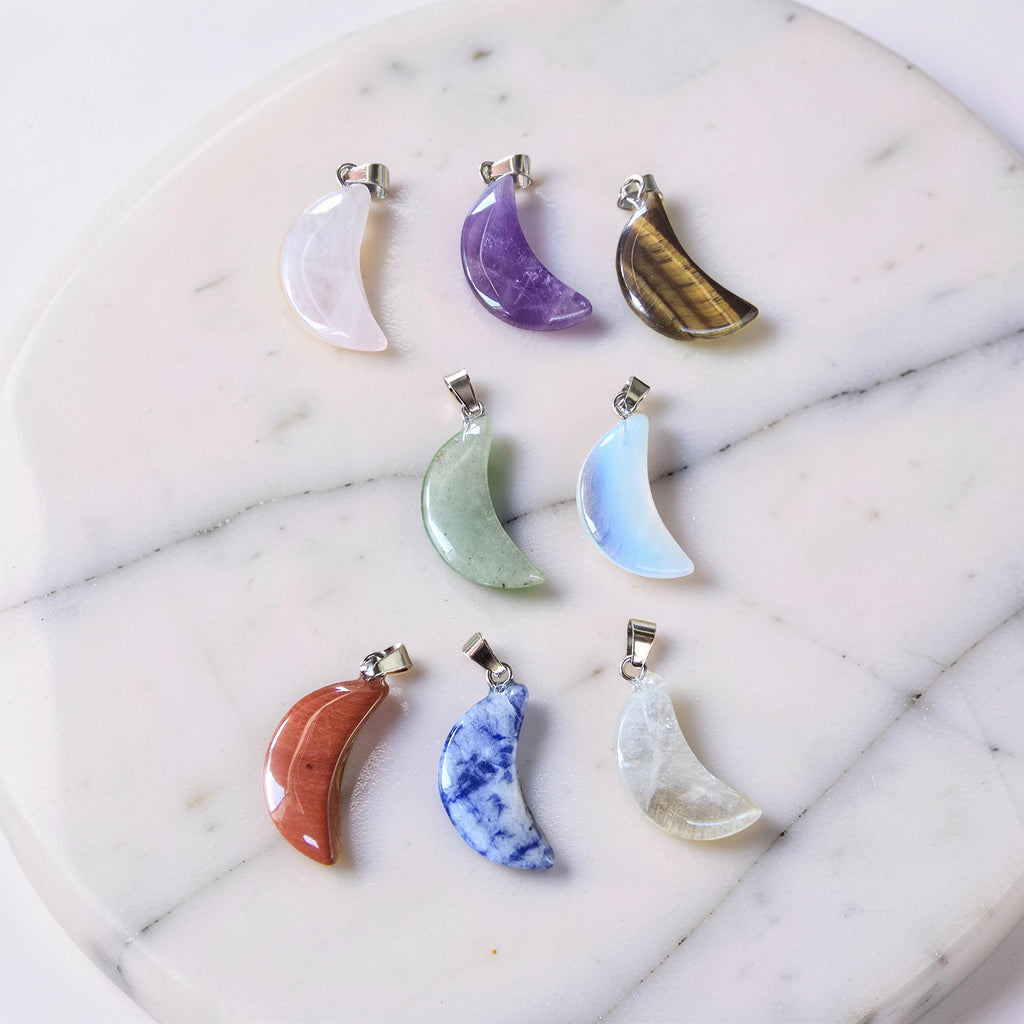 Pendentif Pierre Naturelle au Choix – Forme & Pierre Personnalisées