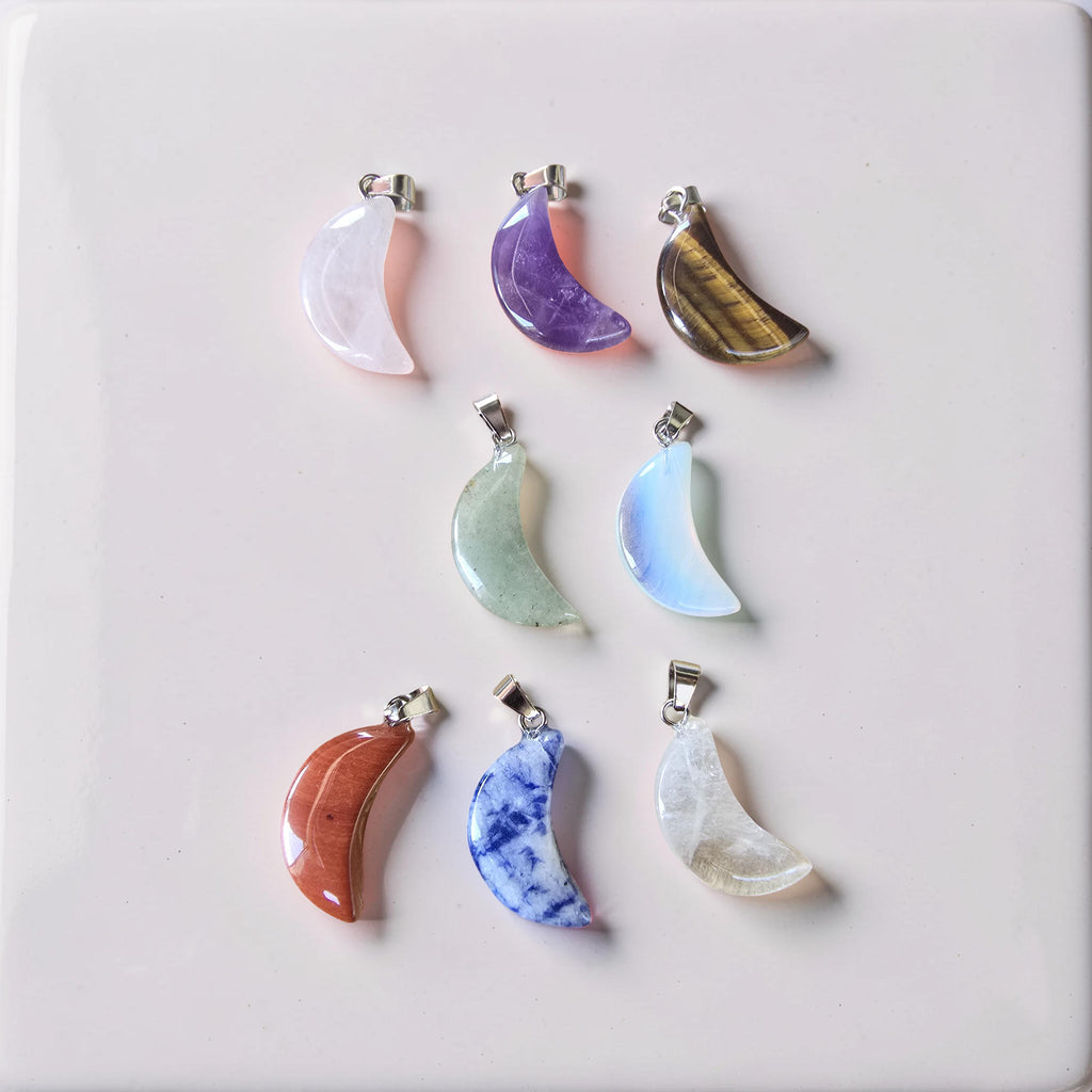 Pendentif Pierre Naturelle au Choix – Forme & Pierre Personnalisées