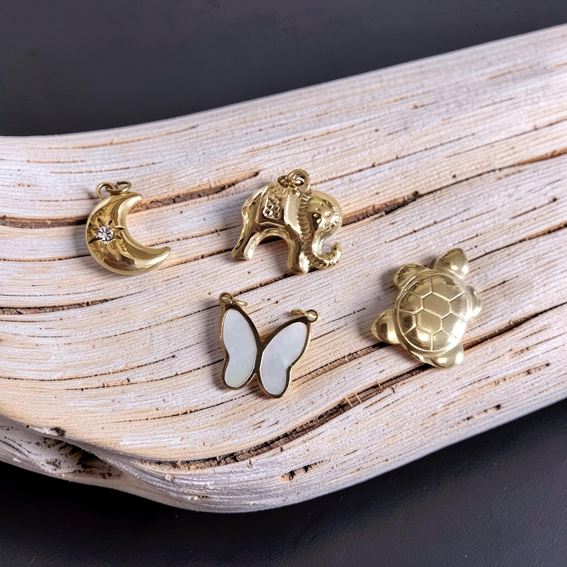 Pendentif Charm Doré — Pour Bracelet Lithothérapie | Or et Âme Bijoux